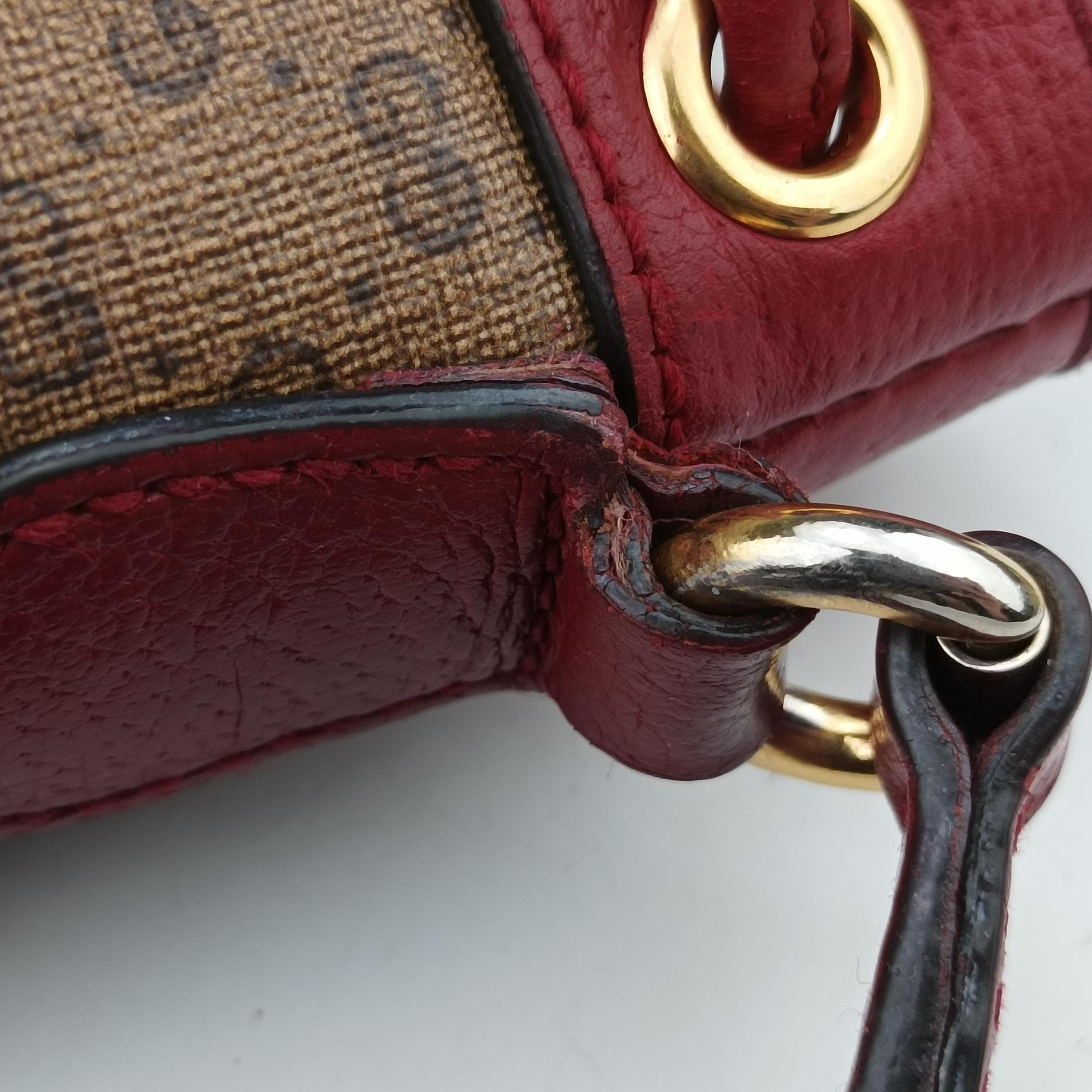 Pre-owned Gucci Doraemon collaboration Brown×Red×Multicolour PVC coated canvas×leather 647801 shoulderbag | stylenewstar