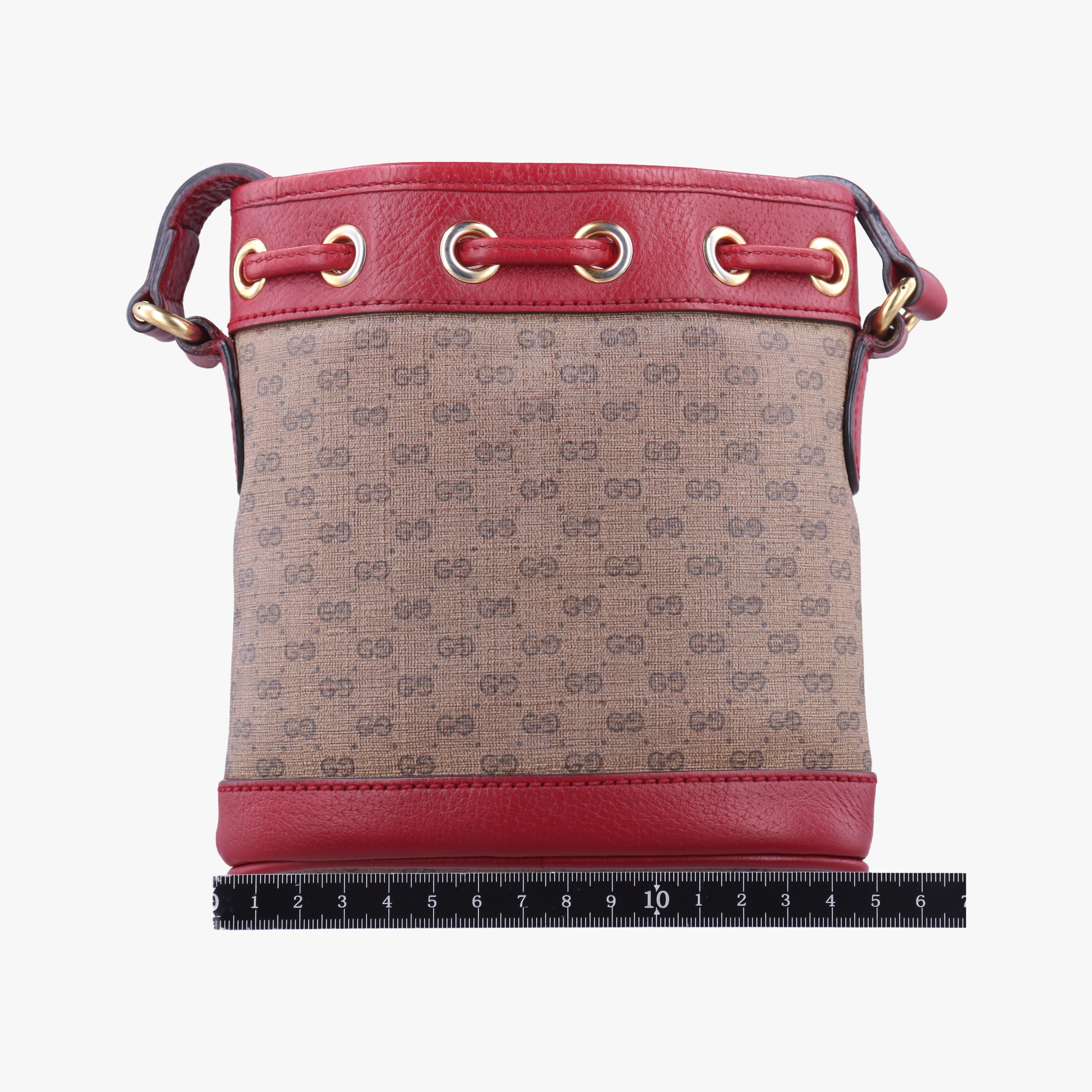 Pre-owned Gucci Doraemon collaboration Brown×Red×Multicolour PVC coated canvas×leather 647801 shoulderbag | stylenewstar
