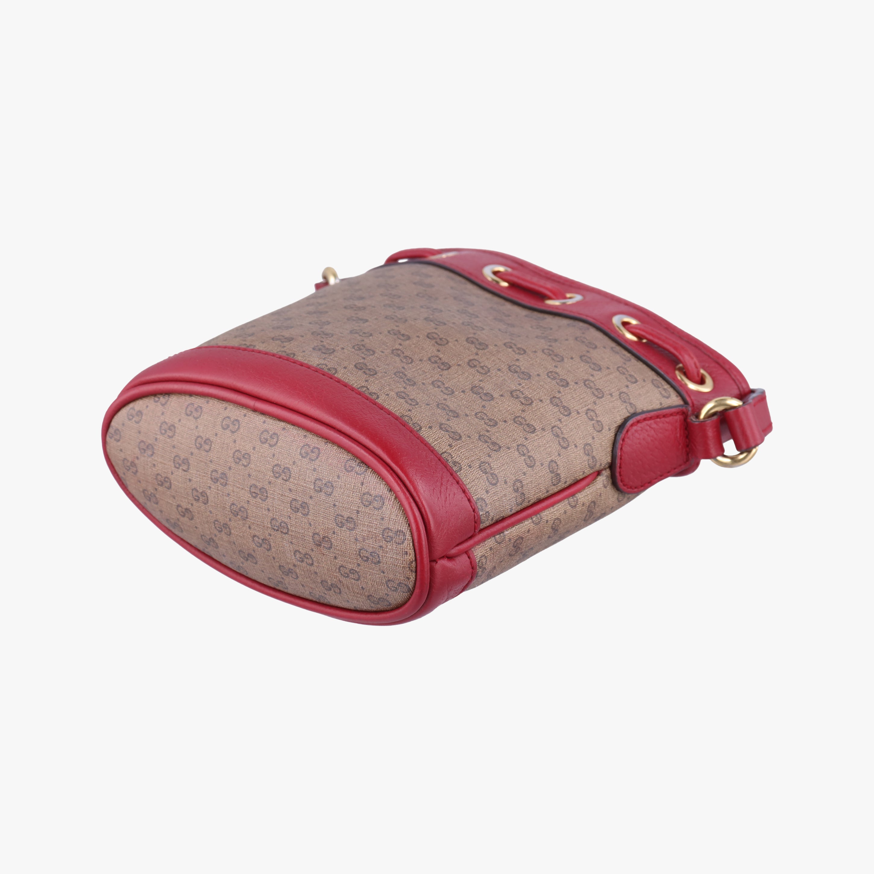 Pre-owned Gucci Doraemon collaboration Brown×Red×Multicolour PVC coated canvas×leather 647801 shoulderbag | stylenewstar