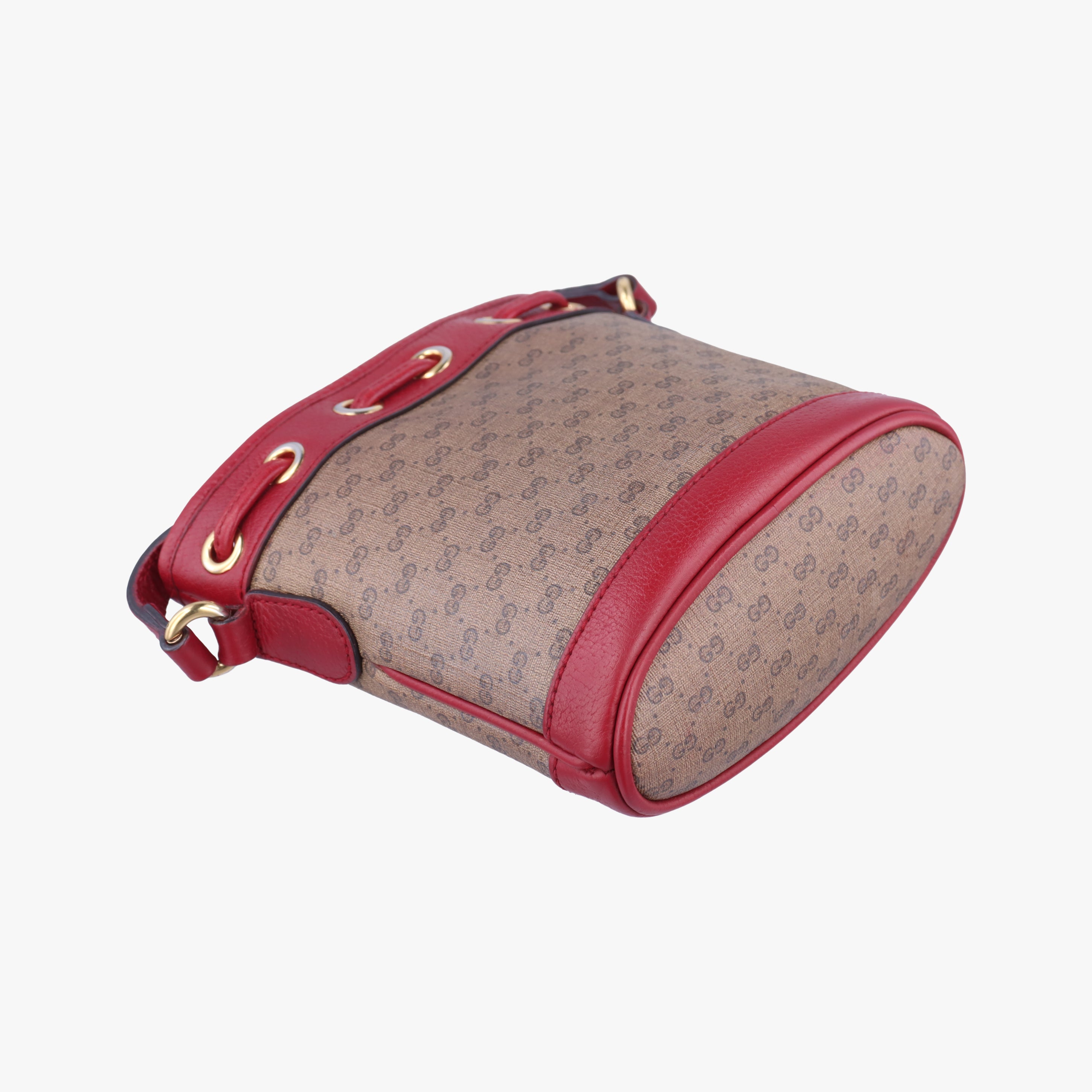 Pre-owned Gucci Doraemon collaboration Brown×Red×Multicolour PVC coated canvas×leather 647801 shoulderbag | stylenewstar