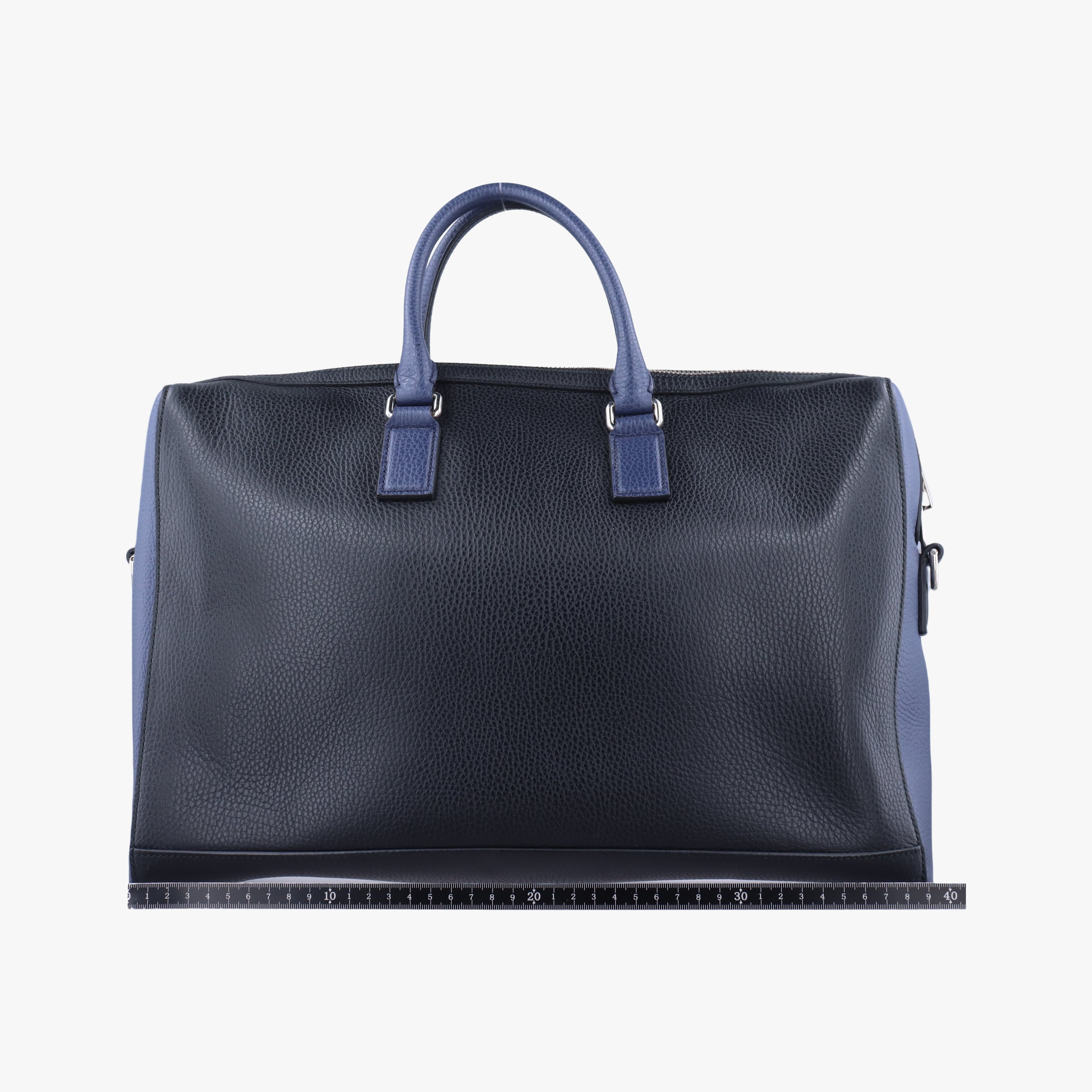 Pre-owned Gucci Cosmopolis Black×blue Leather 411872 handbag | stylenewstar