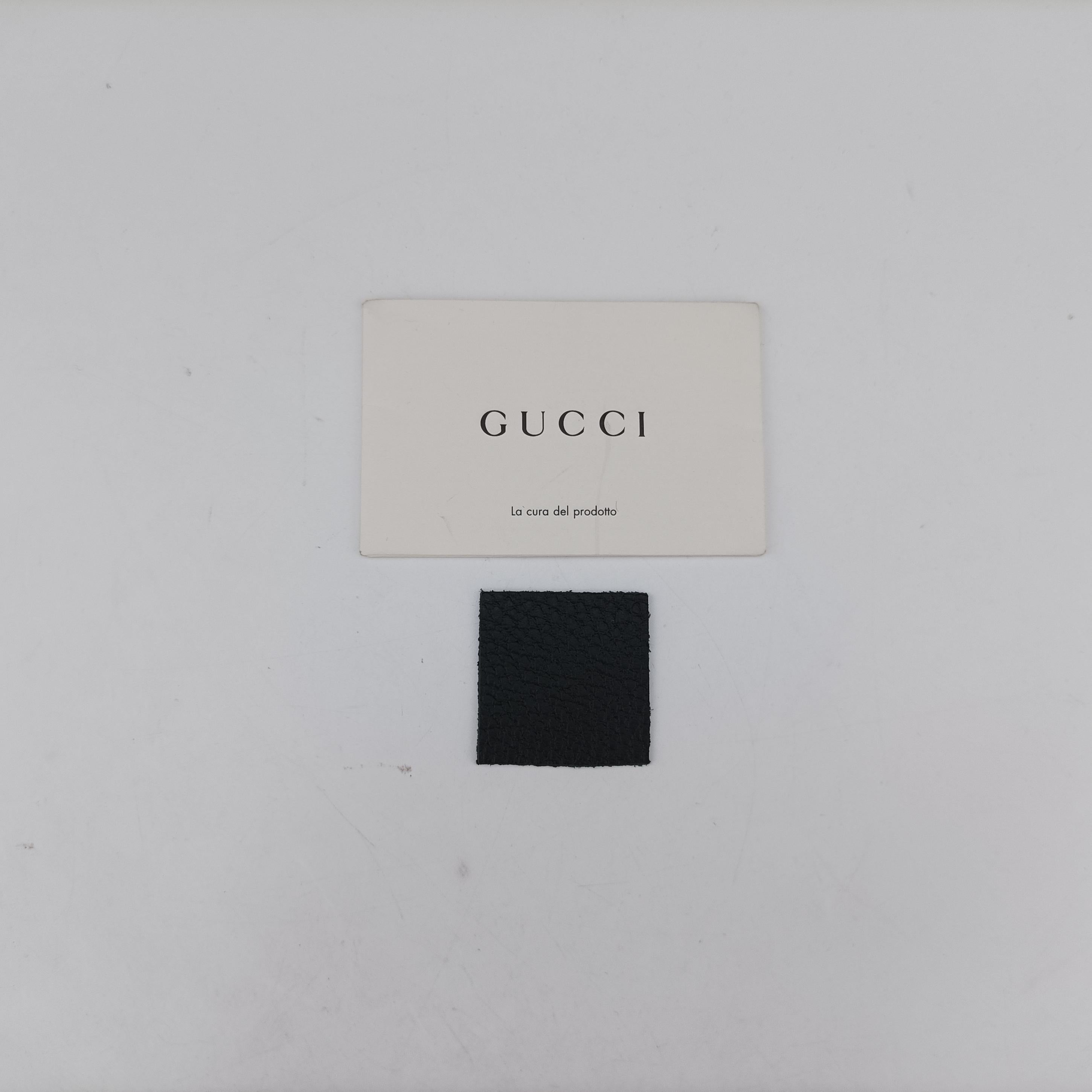 Pre-owned Gucci Cosmopolis Black×blue Leather 411872 handbag | stylenewstar