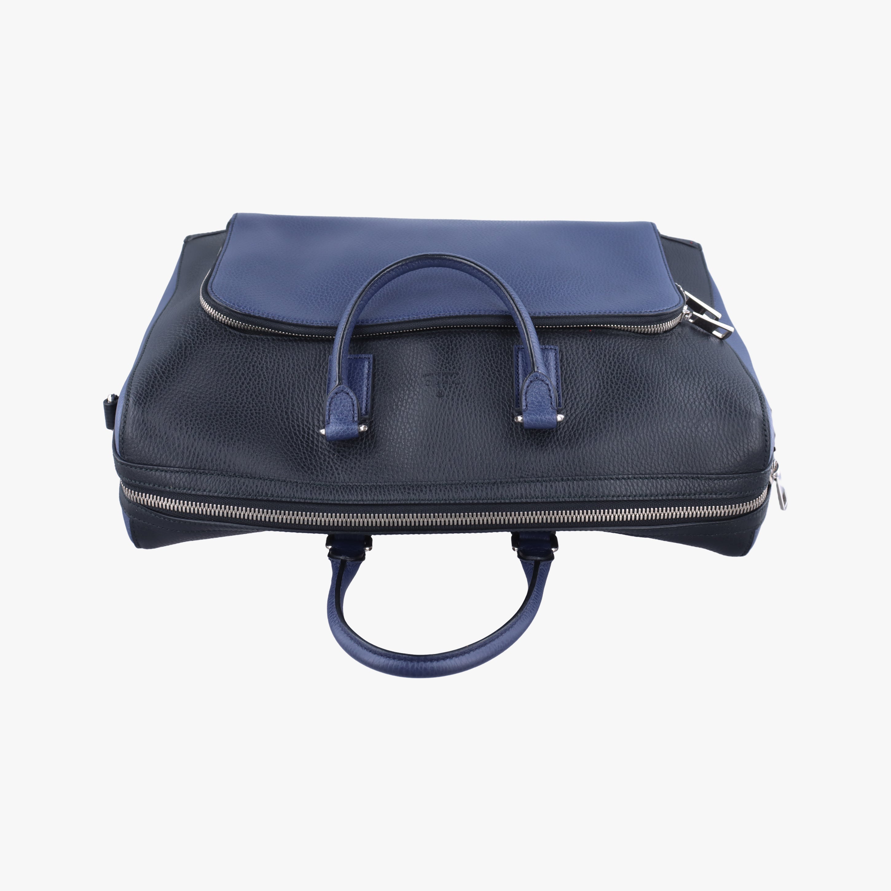 Pre-owned Gucci Cosmopolis Black×blue Leather 411872 handbag | stylenewstar