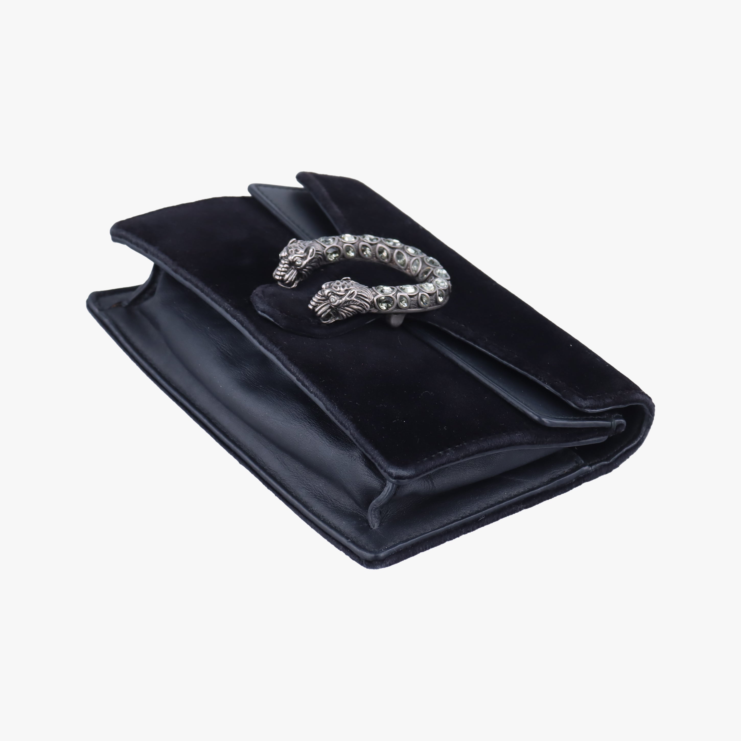 Pre-owned Gucci Dionysus Black velour 476432 shoulderbag | stylenewstar