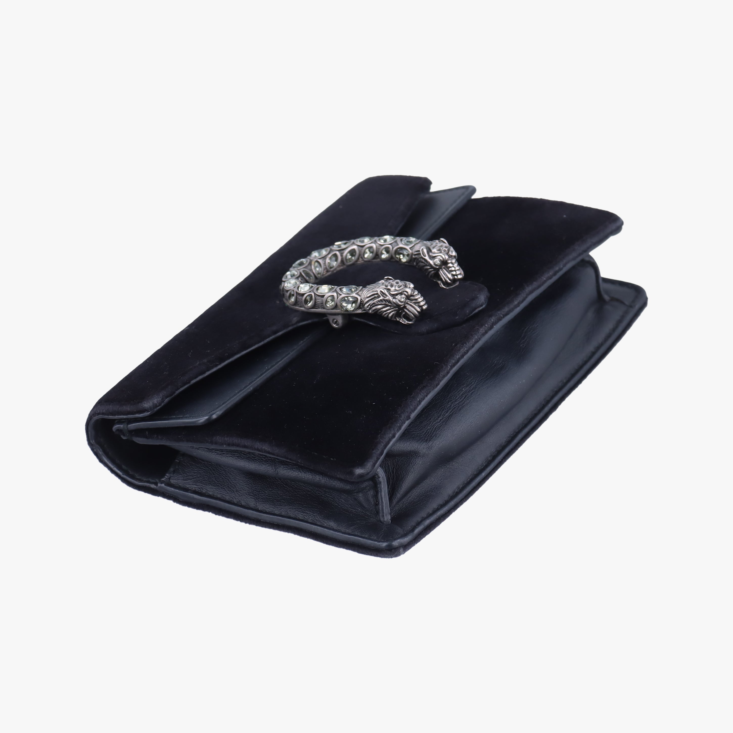 Pre-owned Gucci Dionysus Black velour 476432 shoulderbag | stylenewstar