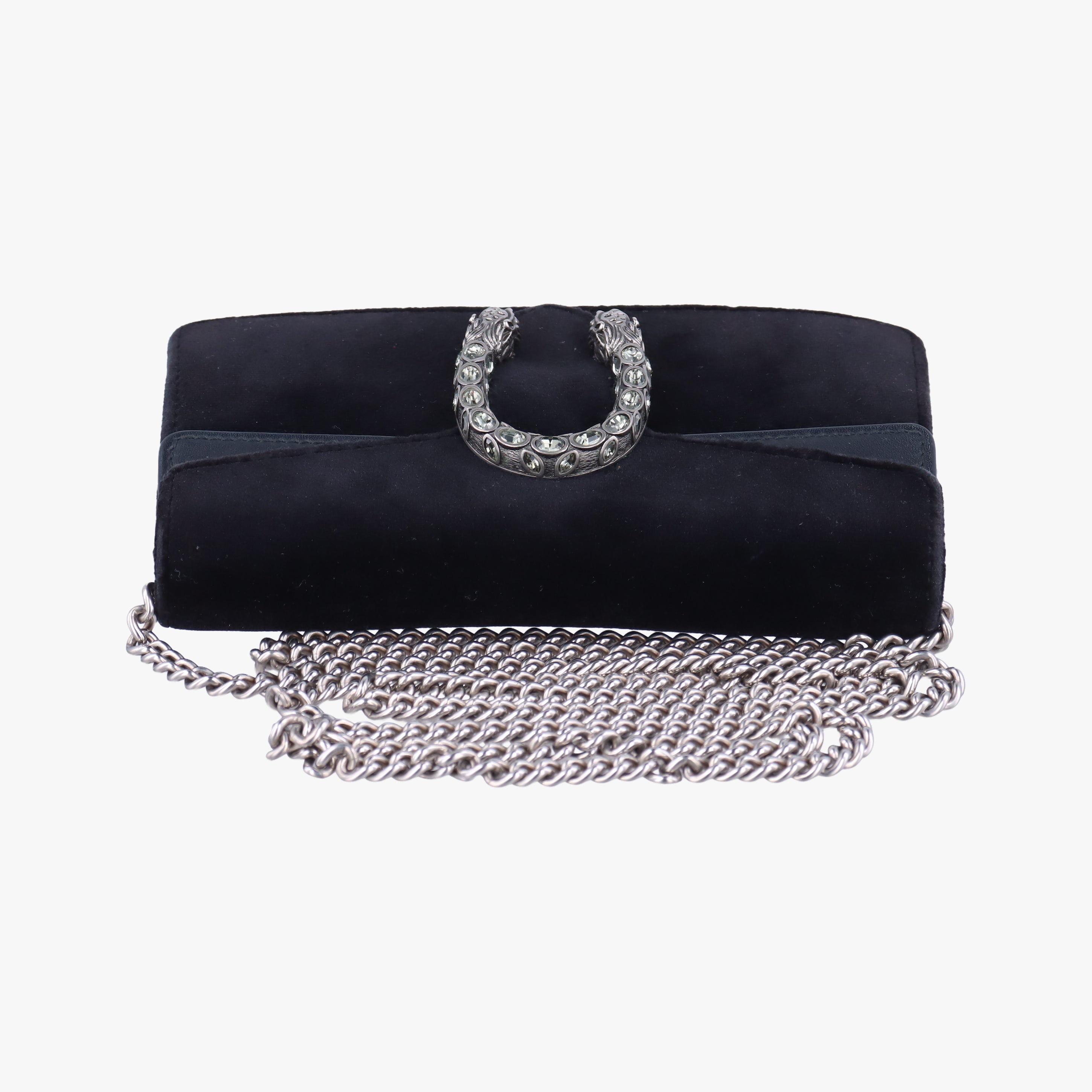Pre-owned Gucci Dionysus Black velour 476432 shoulderbag | stylenewstar