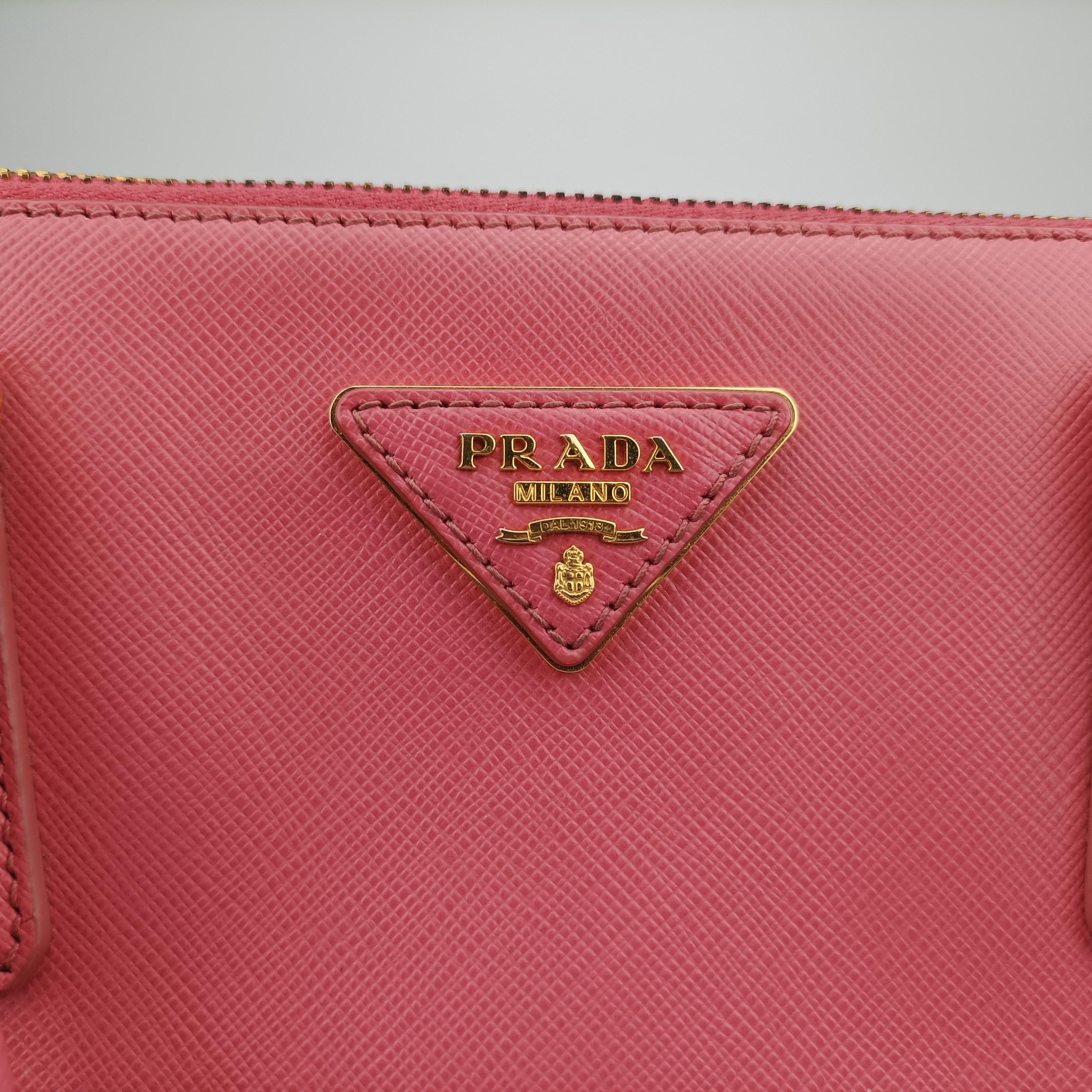 Pre-owned Prada Galleria Rose SAFFIANO Leather BN1874 shoulderbag | stylenewstar