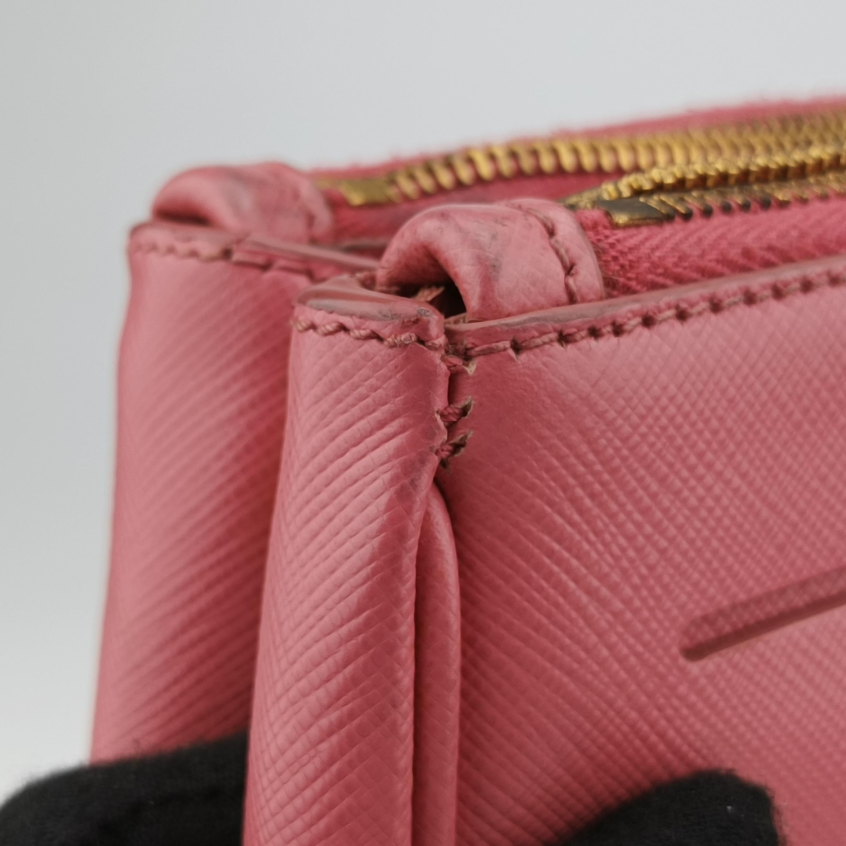 Pre-owned Prada Galleria Rose SAFFIANO Leather BN1874 shoulderbag | stylenewstar