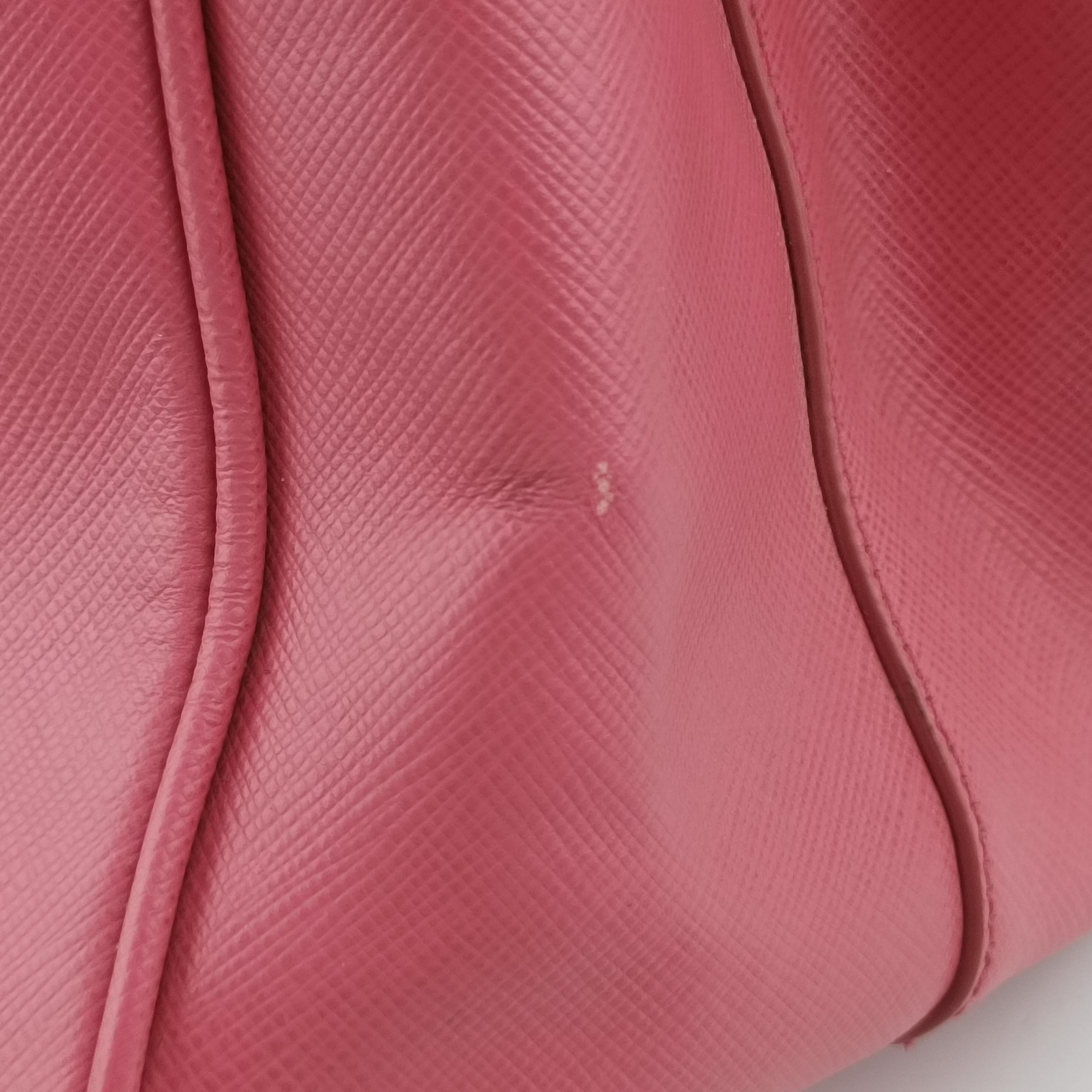 Pre-owned Prada Galleria Rose SAFFIANO Leather BN1874 shoulderbag | stylenewstar