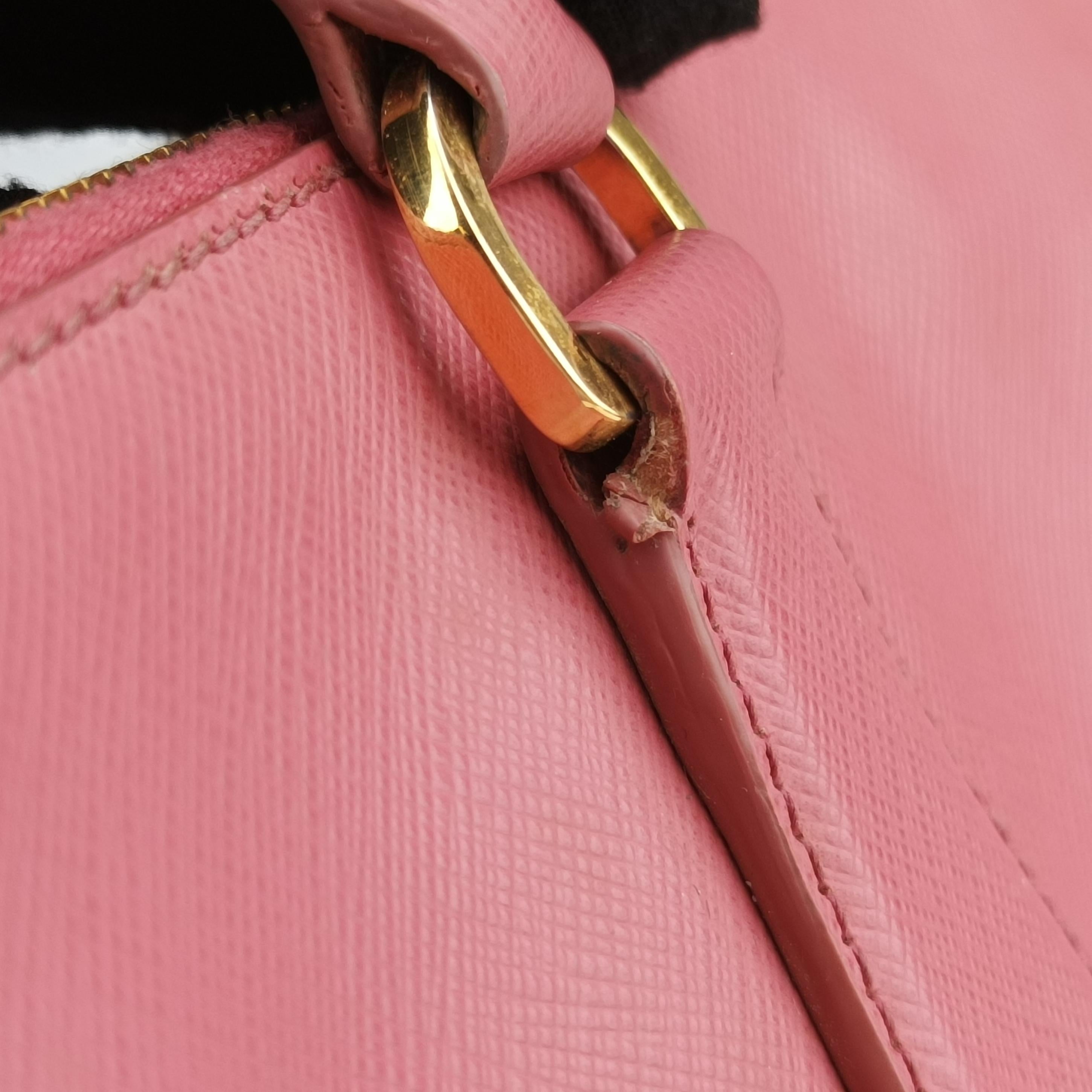 Pre-owned Prada Galleria Rose SAFFIANO Leather BN1874 shoulderbag | stylenewstar