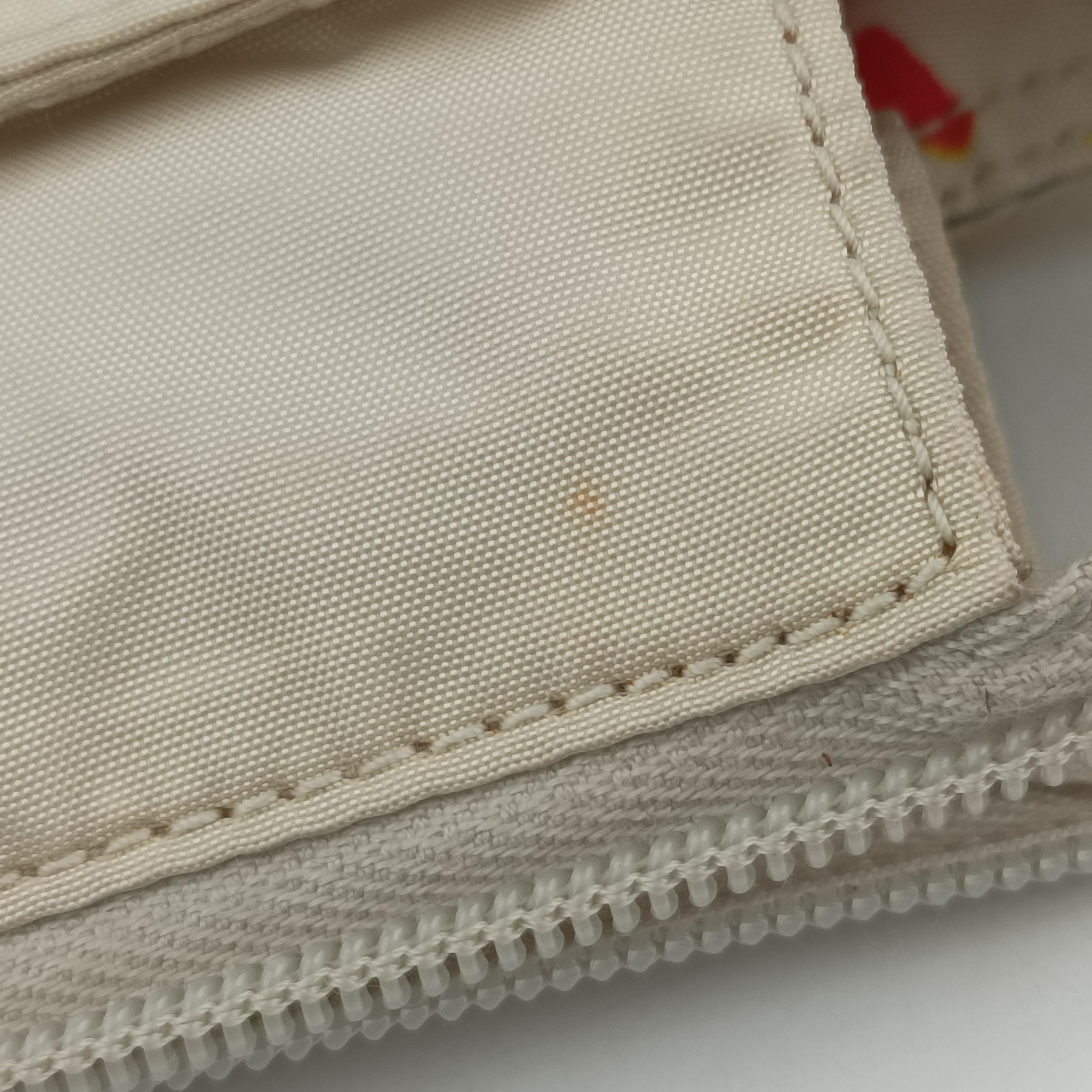 Pre-owned Prada Tessuto Stampato White x Black x Orange nylon  shoulderbag | stylenewstar