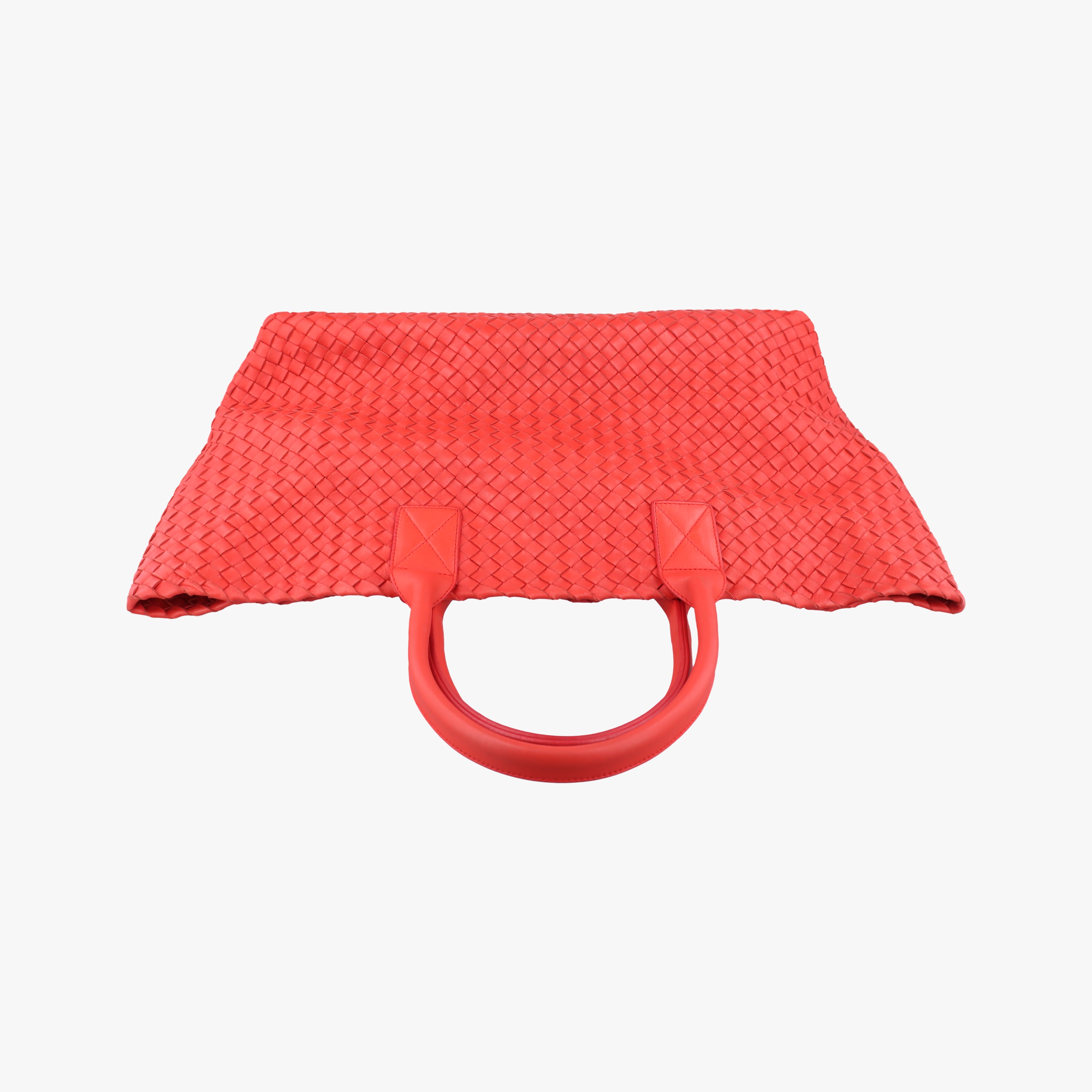Pre-owned Bottega Veneta Cabat intrecciato Red lambskin  handbag | stylenewstar