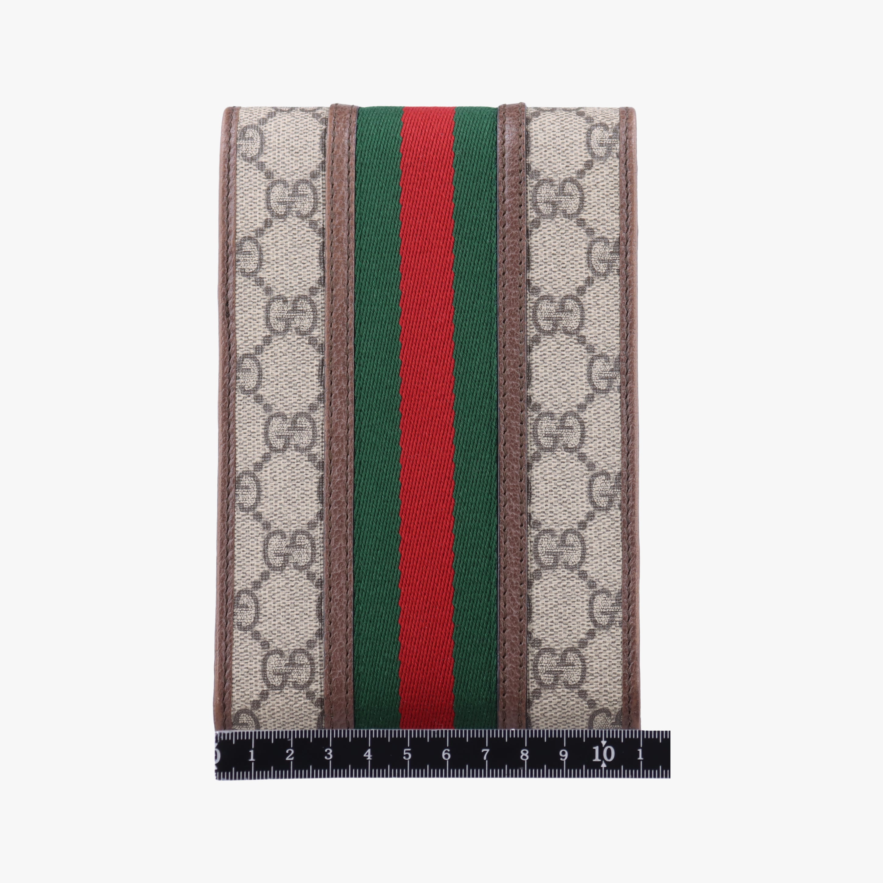 Secondhand Gucci Ophidia GG Supreme Mini Beige x Red x Green PVC coated canvas 625757 shoulderbag | stylenewstar