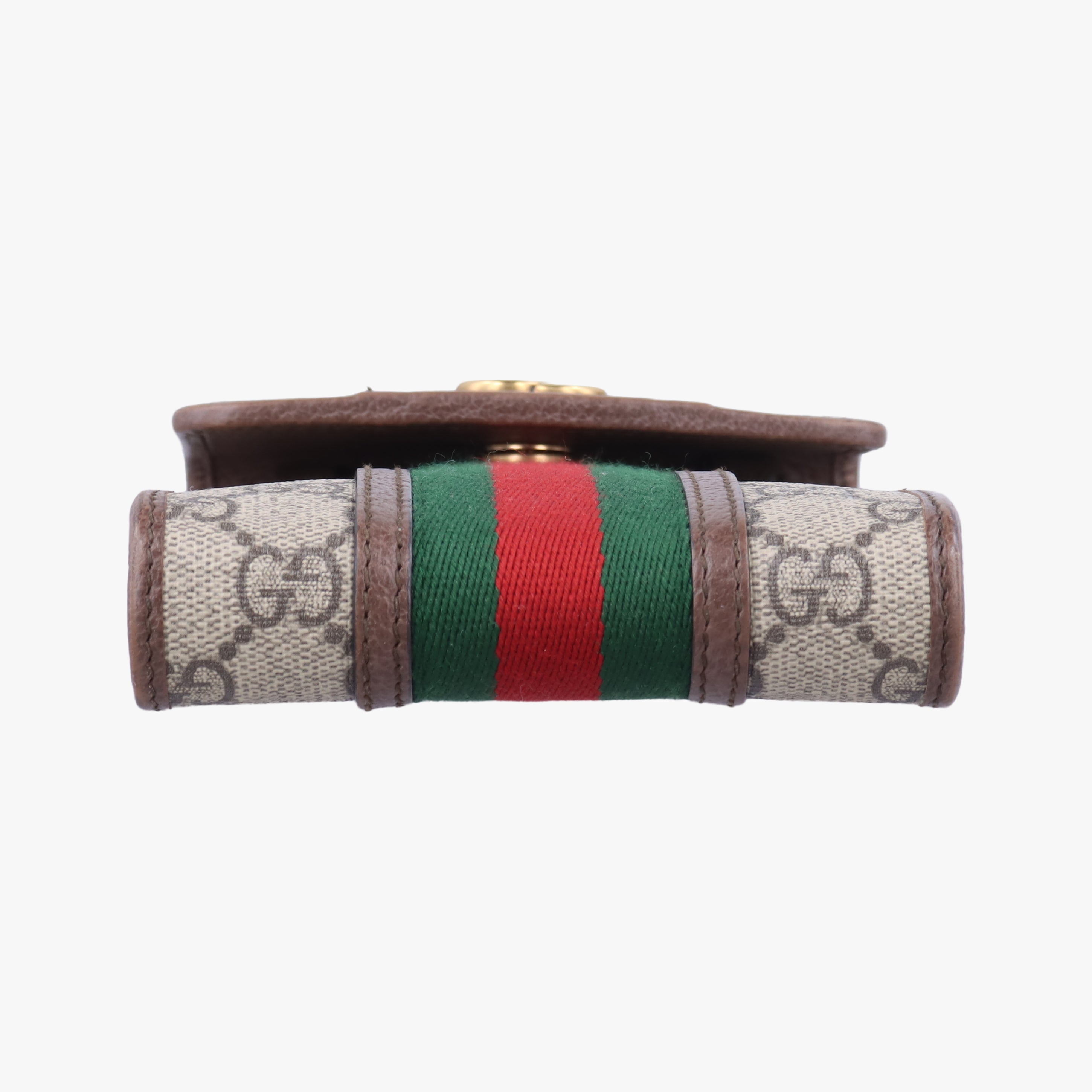 Secondhand Gucci Ophidia GG Supreme Mini Beige x Red x Green PVC coated canvas 625757 shoulderbag | stylenewstar