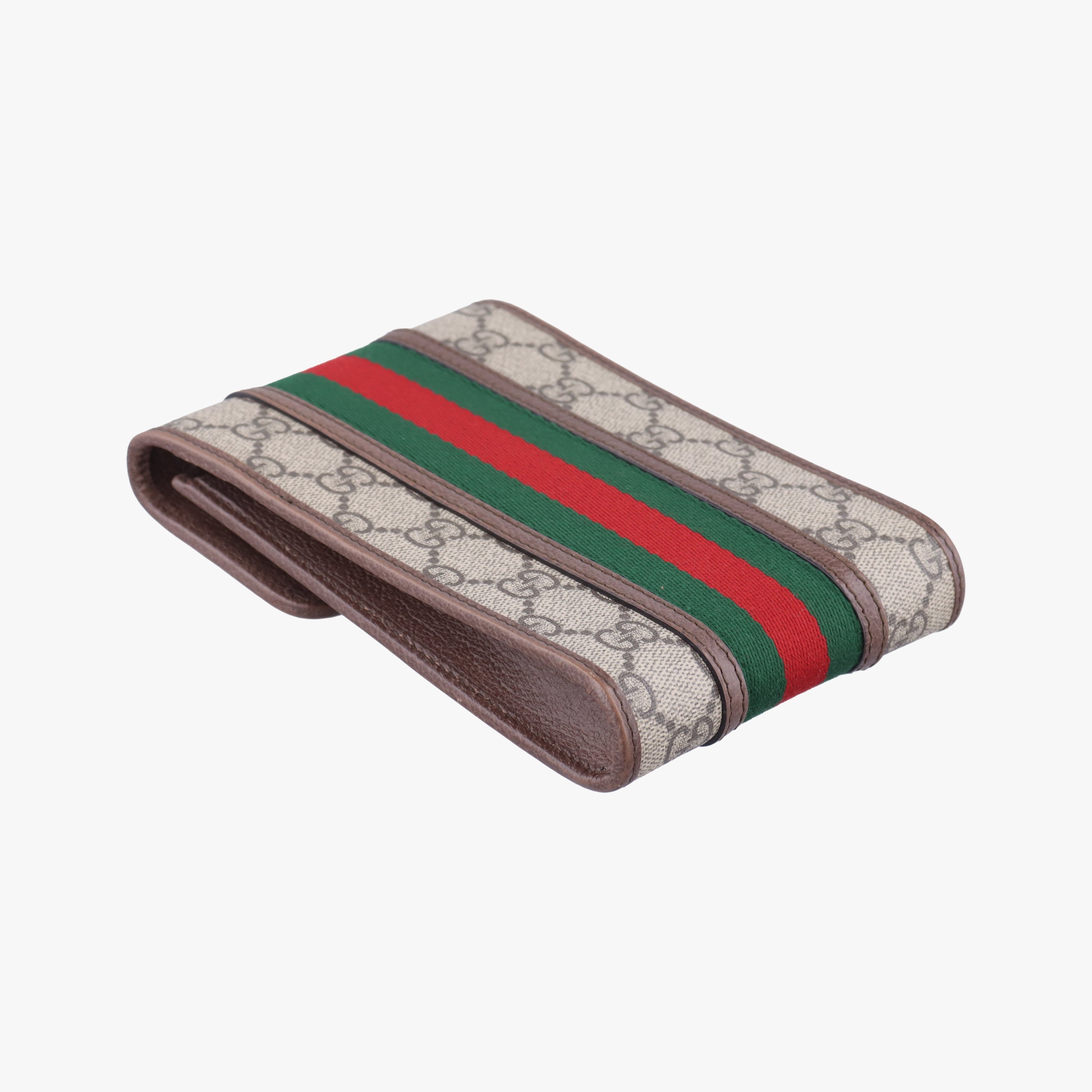 Secondhand Gucci Ophidia GG Supreme Mini Beige x Red x Green PVC coated canvas 625757 shoulderbag | stylenewstar