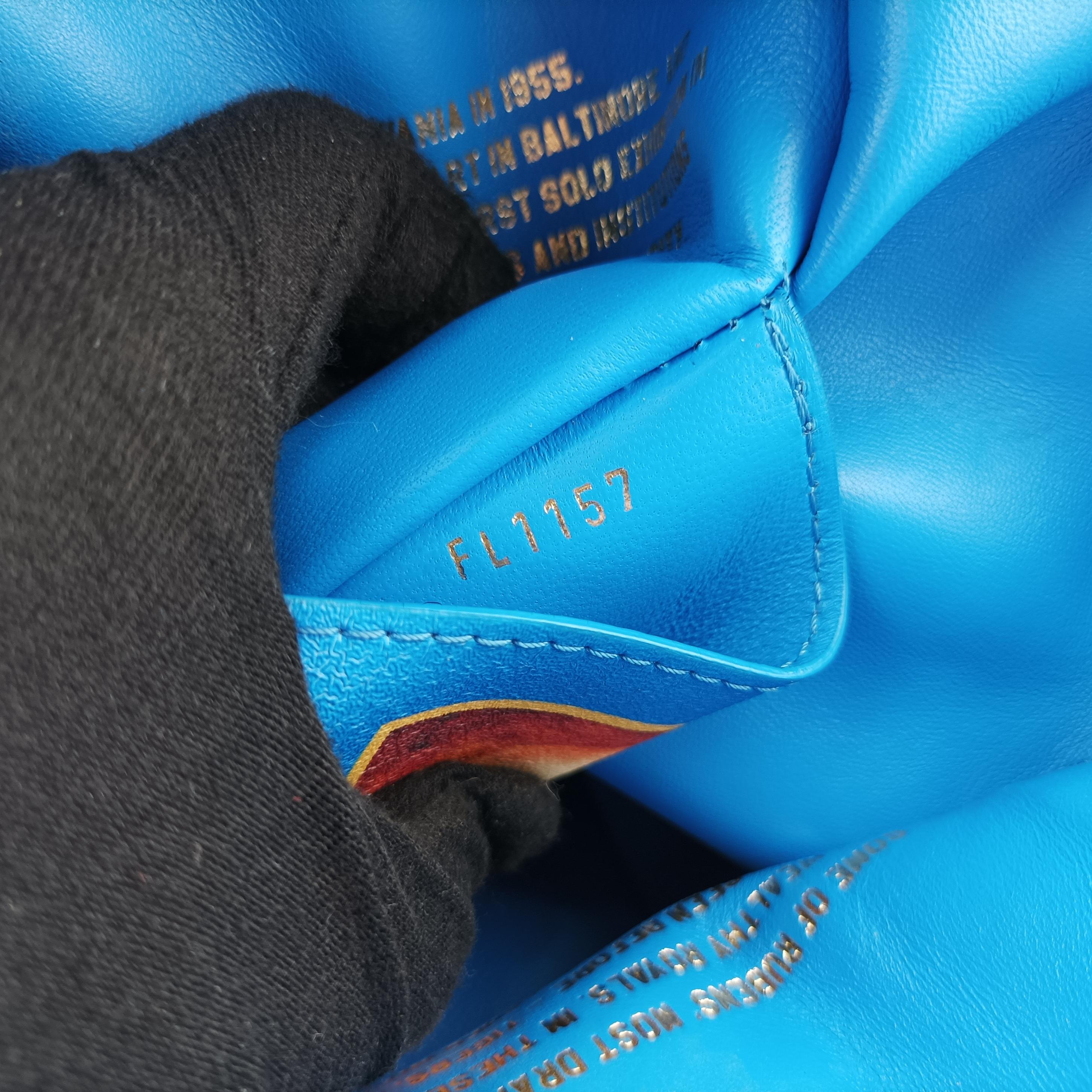 Secondhand Louis Vuitton Palm Springs PM Masters Jeff Koons Rubens Tiger Hunt blue×multicolor Monogram Celty M43335 backpack/rucksack | stylenewstar
