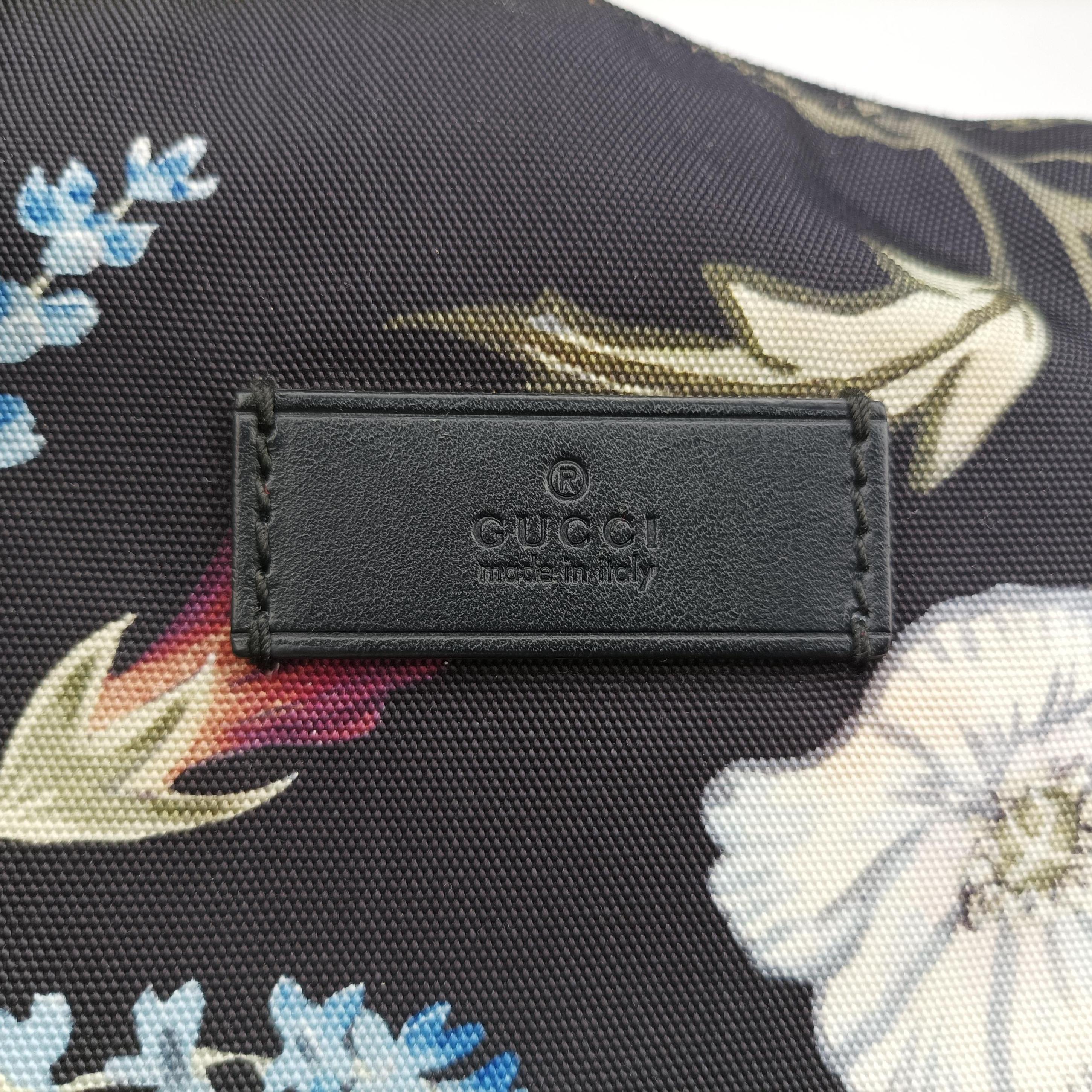 Secondhand Gucci Floral Black×Multicolour nylon 353476 backpack/rucksack | stylenewstar