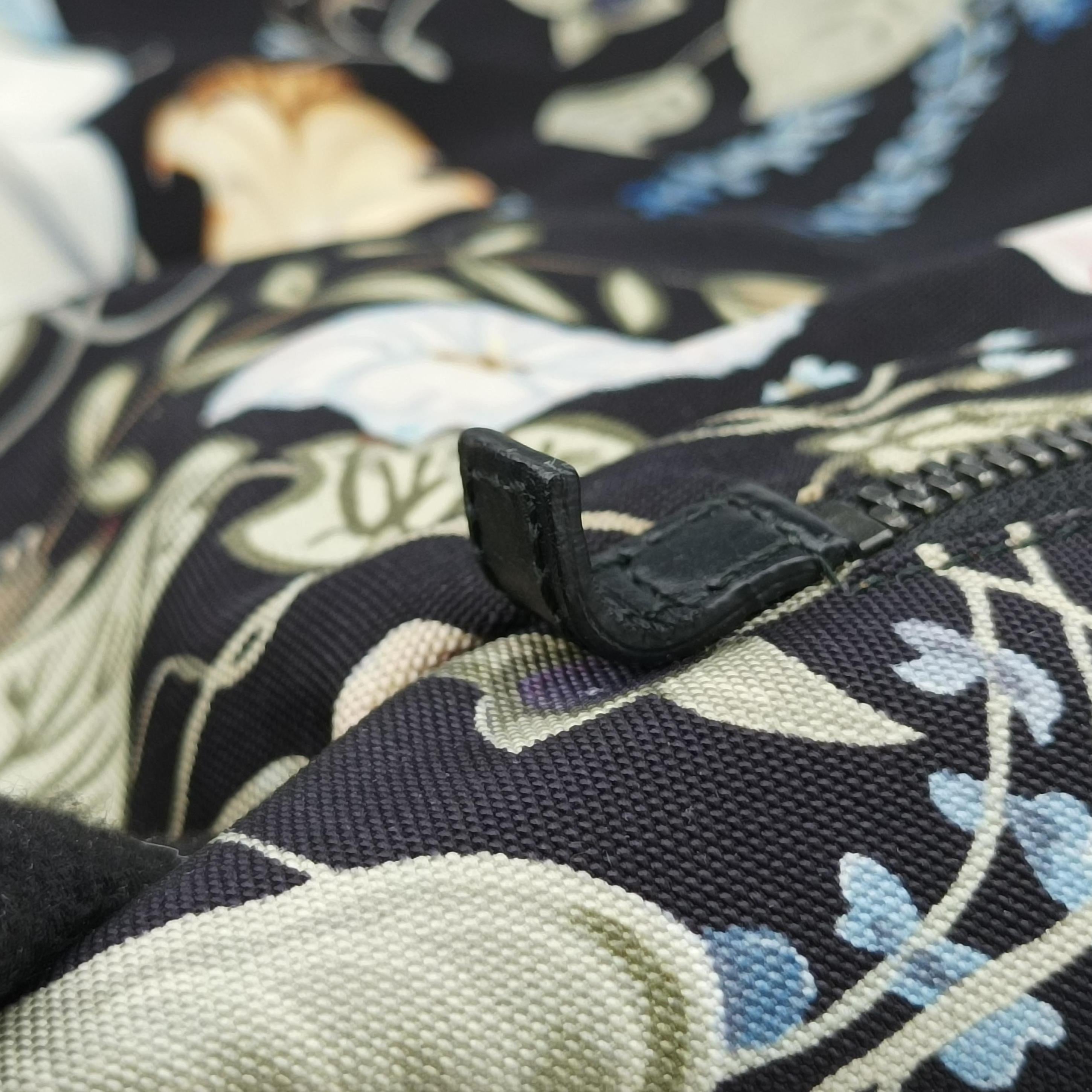 Secondhand Gucci Floral Black×Multicolour nylon 353476 backpack/rucksack | stylenewstar
