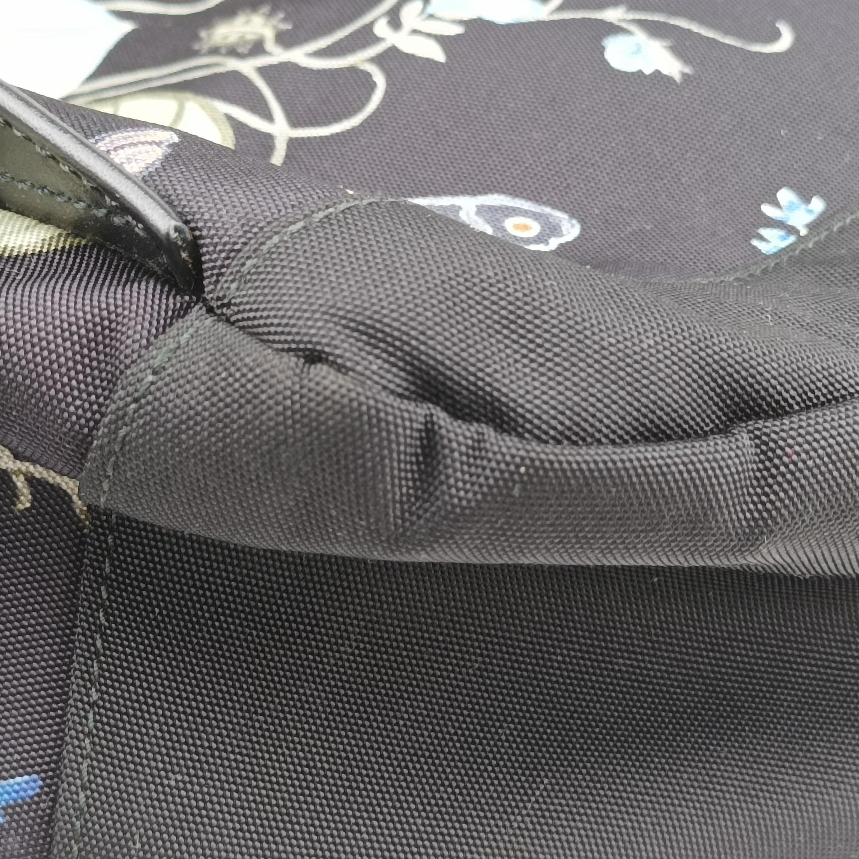 Secondhand Gucci Floral Black×Multicolour nylon 353476 backpack/rucksack | stylenewstar