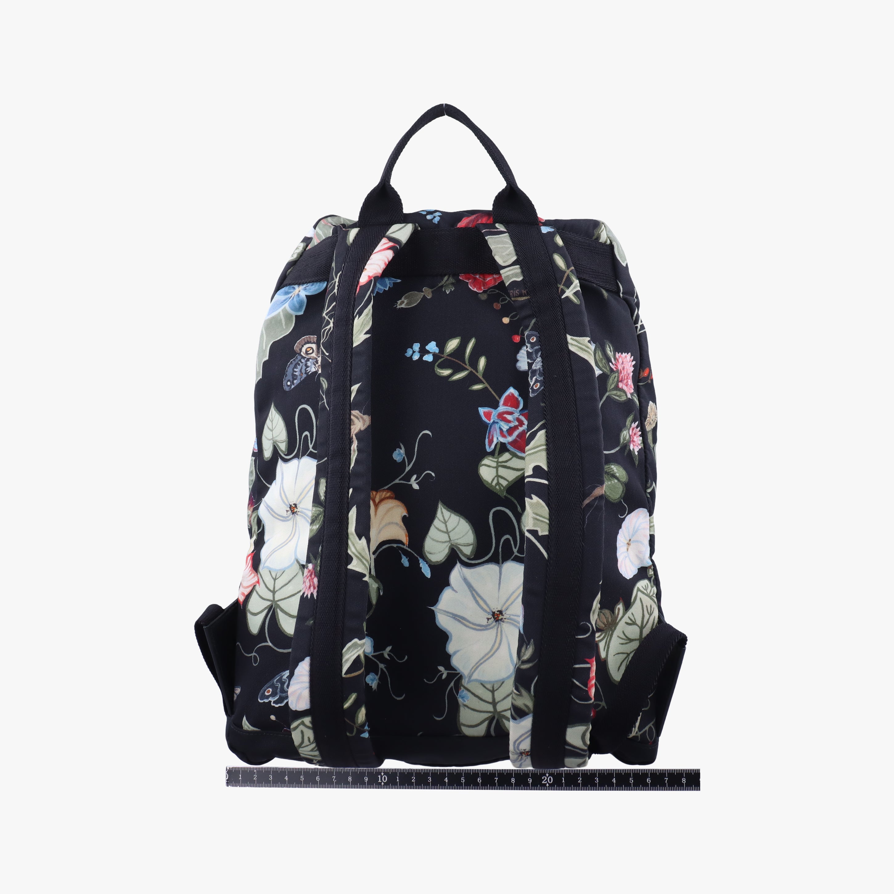 Secondhand Gucci Floral Black×Multicolour nylon 353476 backpack/rucksack | stylenewstar