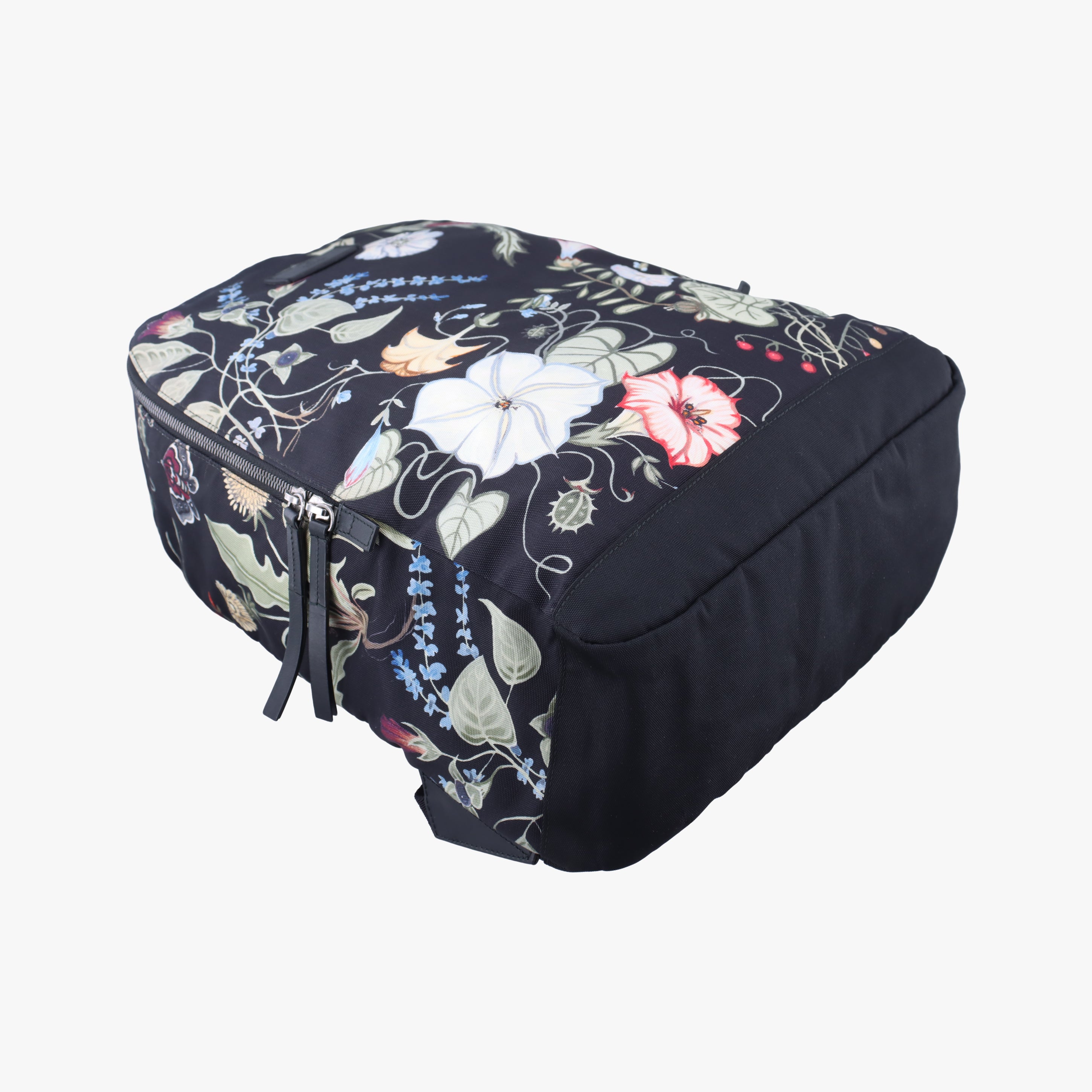 Secondhand Gucci Floral Black×Multicolour nylon 353476 backpack/rucksack | stylenewstar