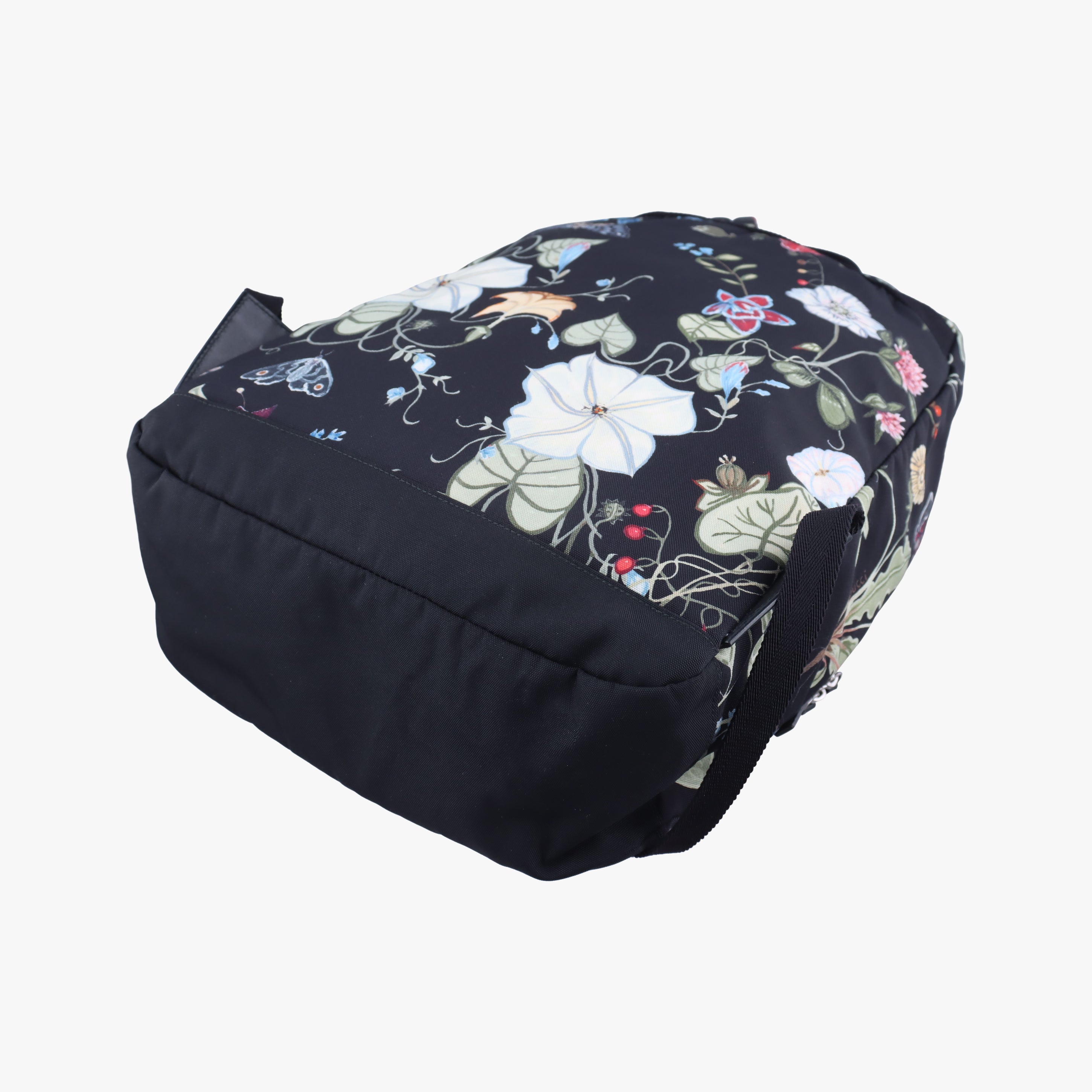 Secondhand Gucci Floral Black×Multicolour nylon 353476 backpack/rucksack | stylenewstar