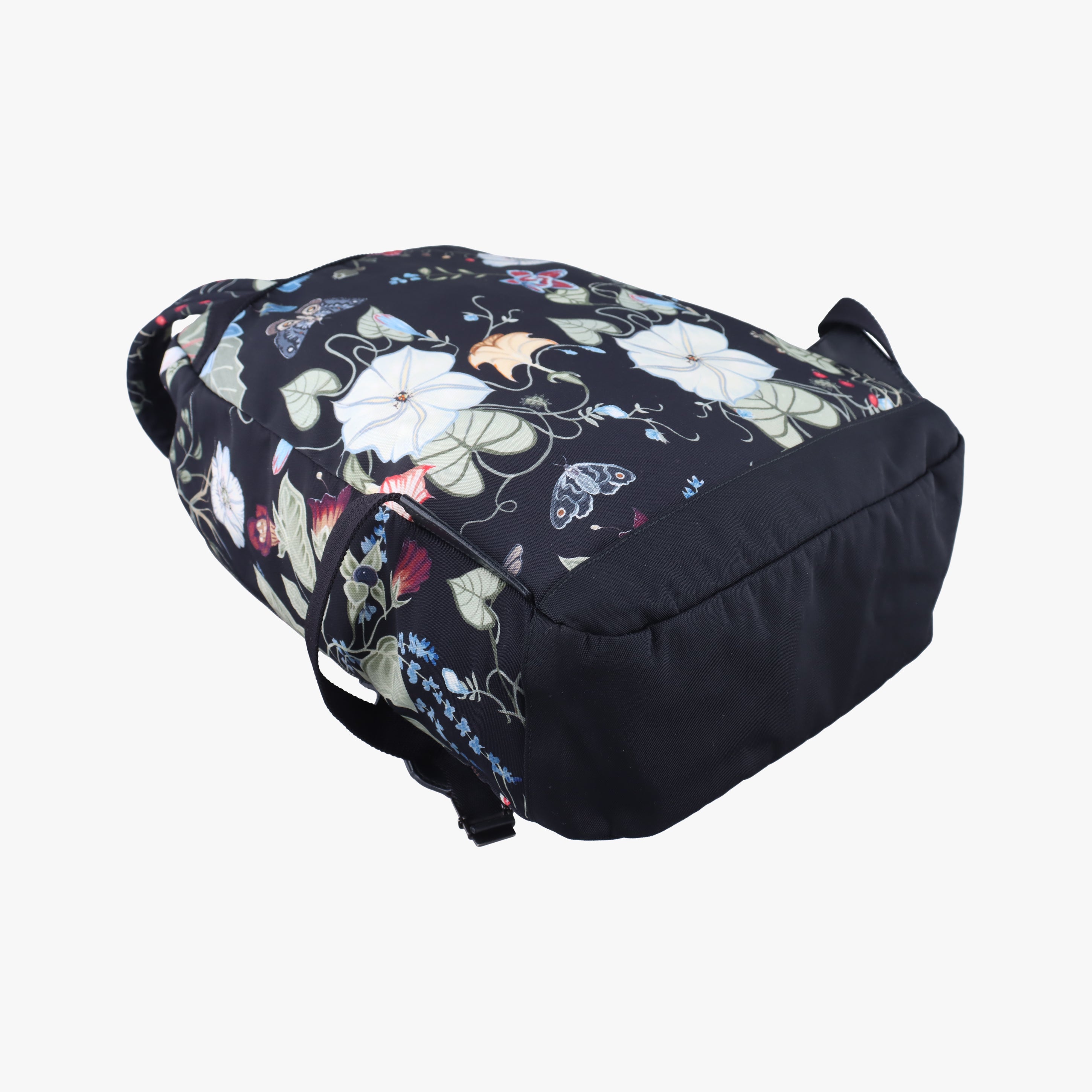 Secondhand Gucci Floral Black×Multicolour nylon 353476 backpack/rucksack | stylenewstar
