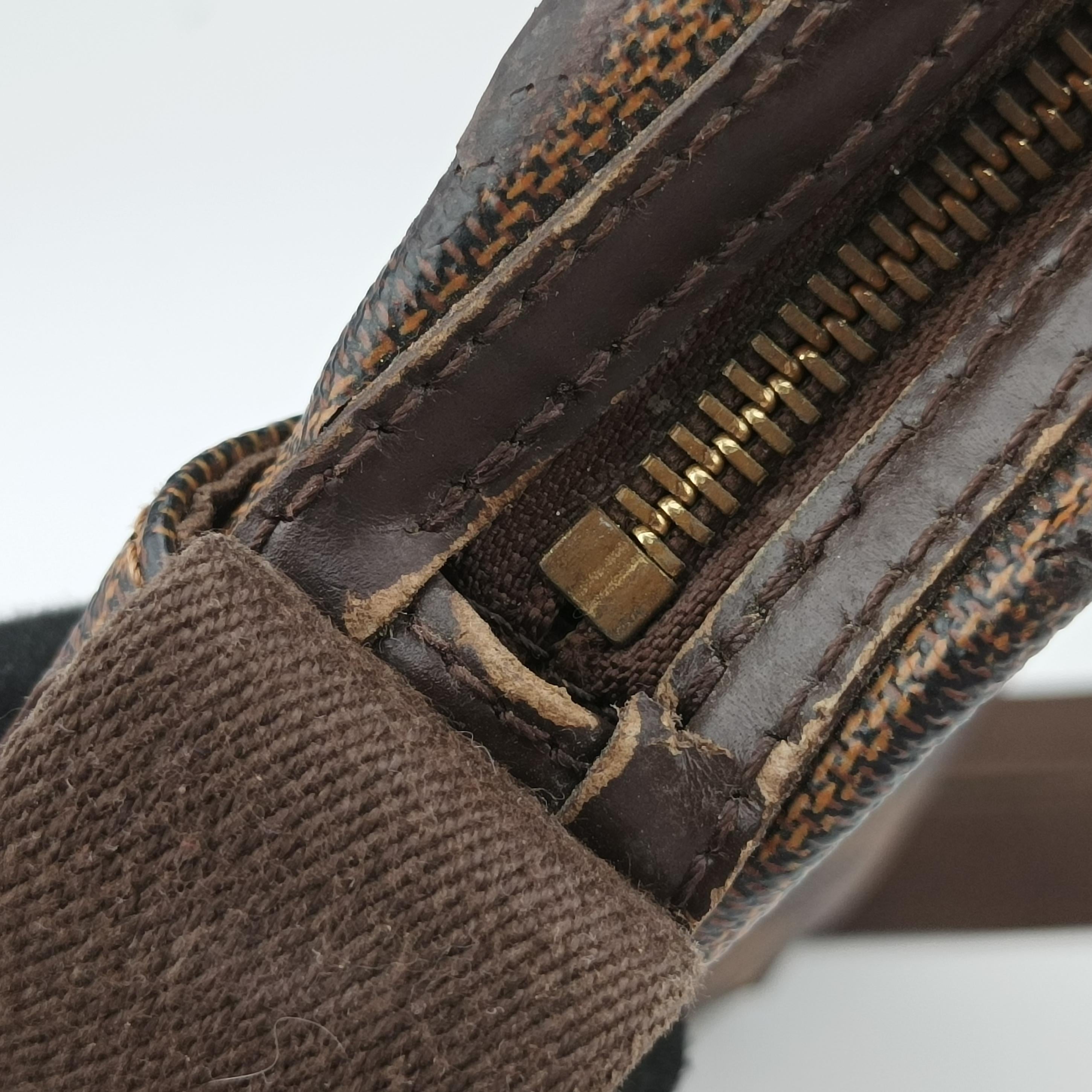 Pre-owned Louis Vuitton Damier Trotter Bobur EBENE Damier Canvas N41135 shoulderbag | stylenewstar