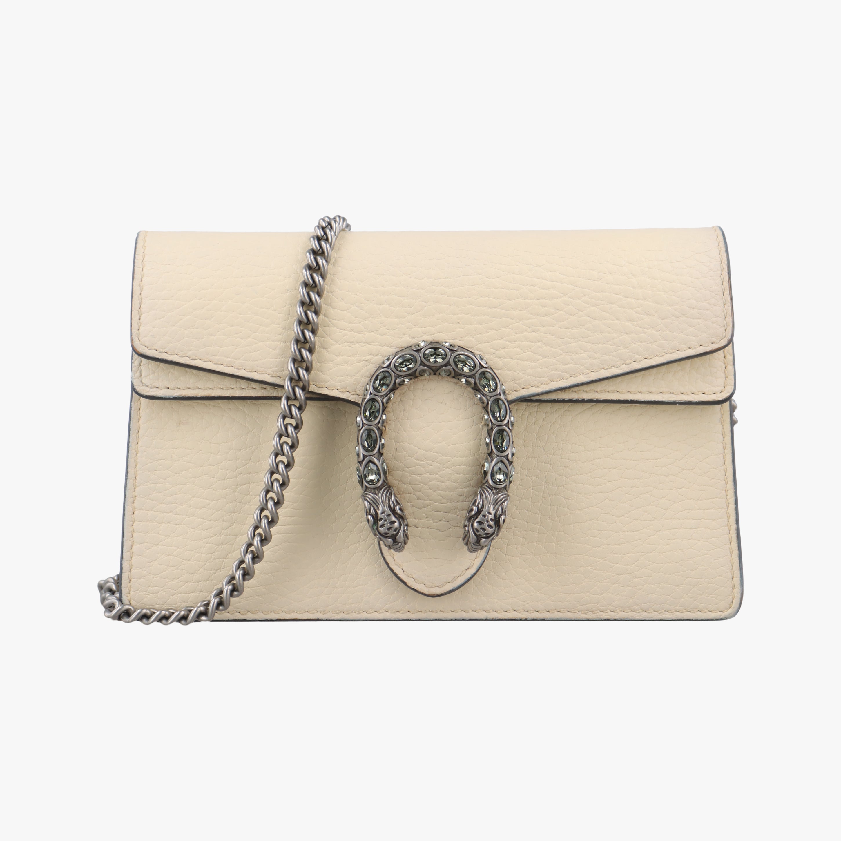 Pre-owned Gucci Dionysus Beige Leather 476432 shoulderbag | stylenewstar