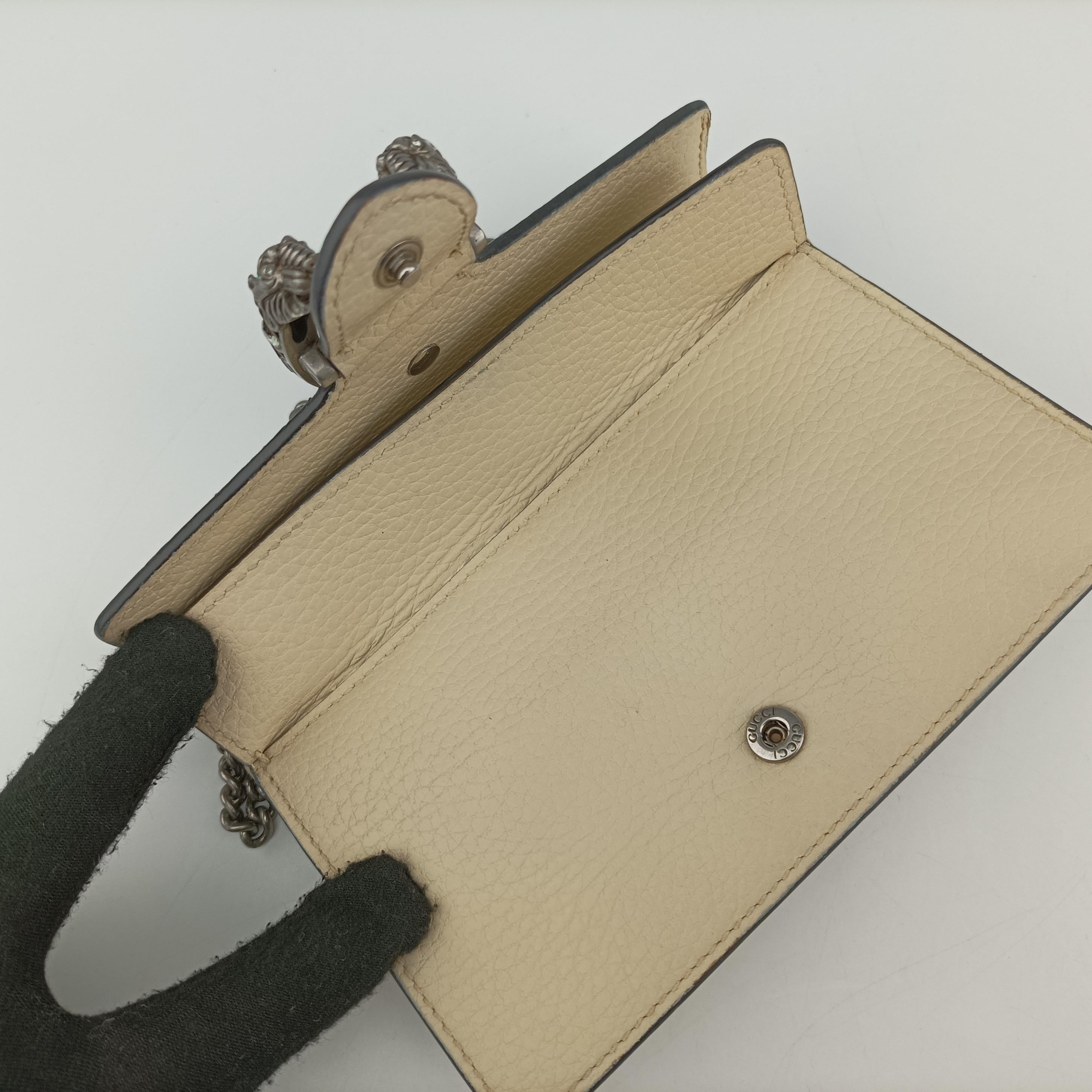 Pre-owned Gucci Dionysus Beige Leather 476432 shoulderbag | stylenewstar