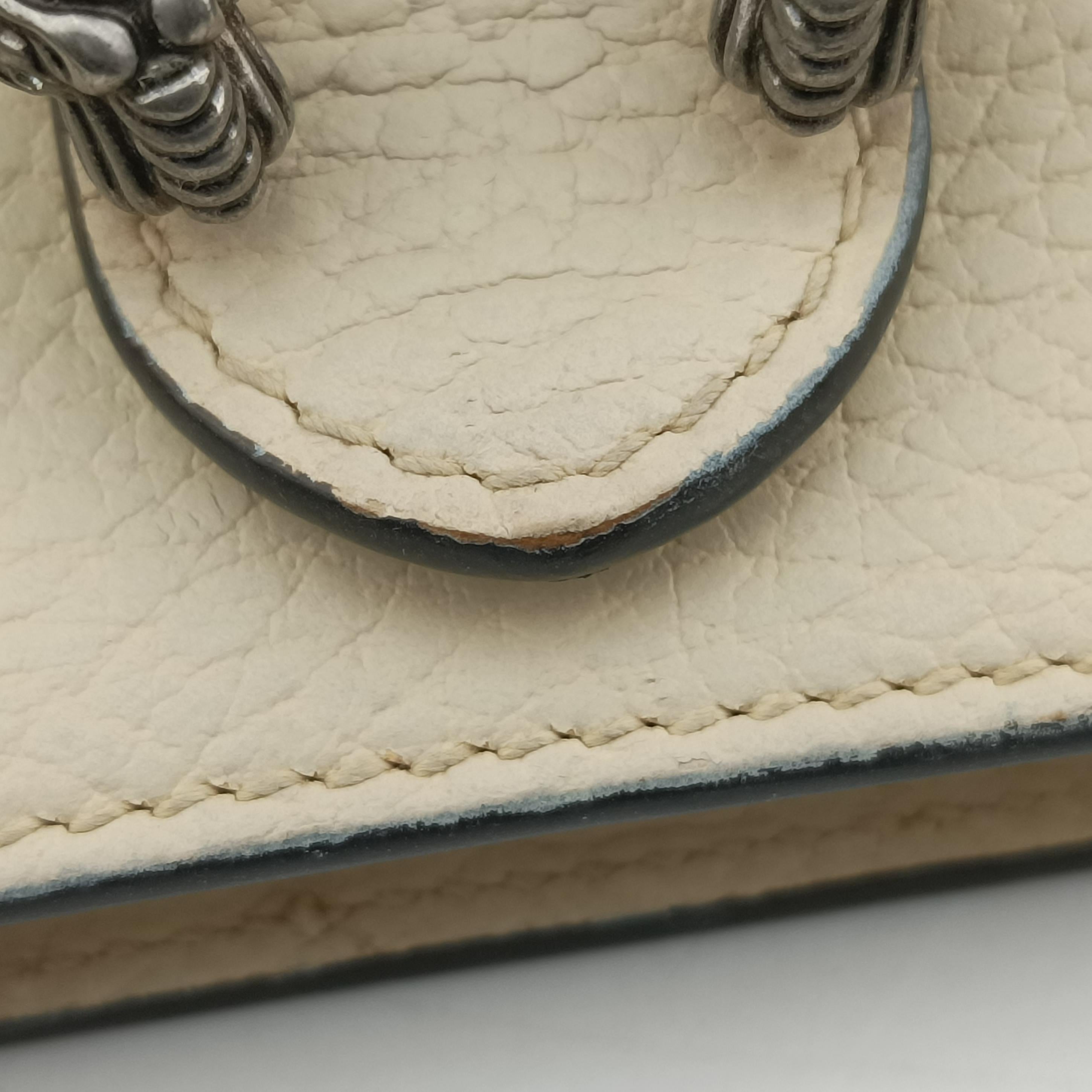 Pre-owned Gucci Dionysus Beige Leather 476432 shoulderbag | stylenewstar