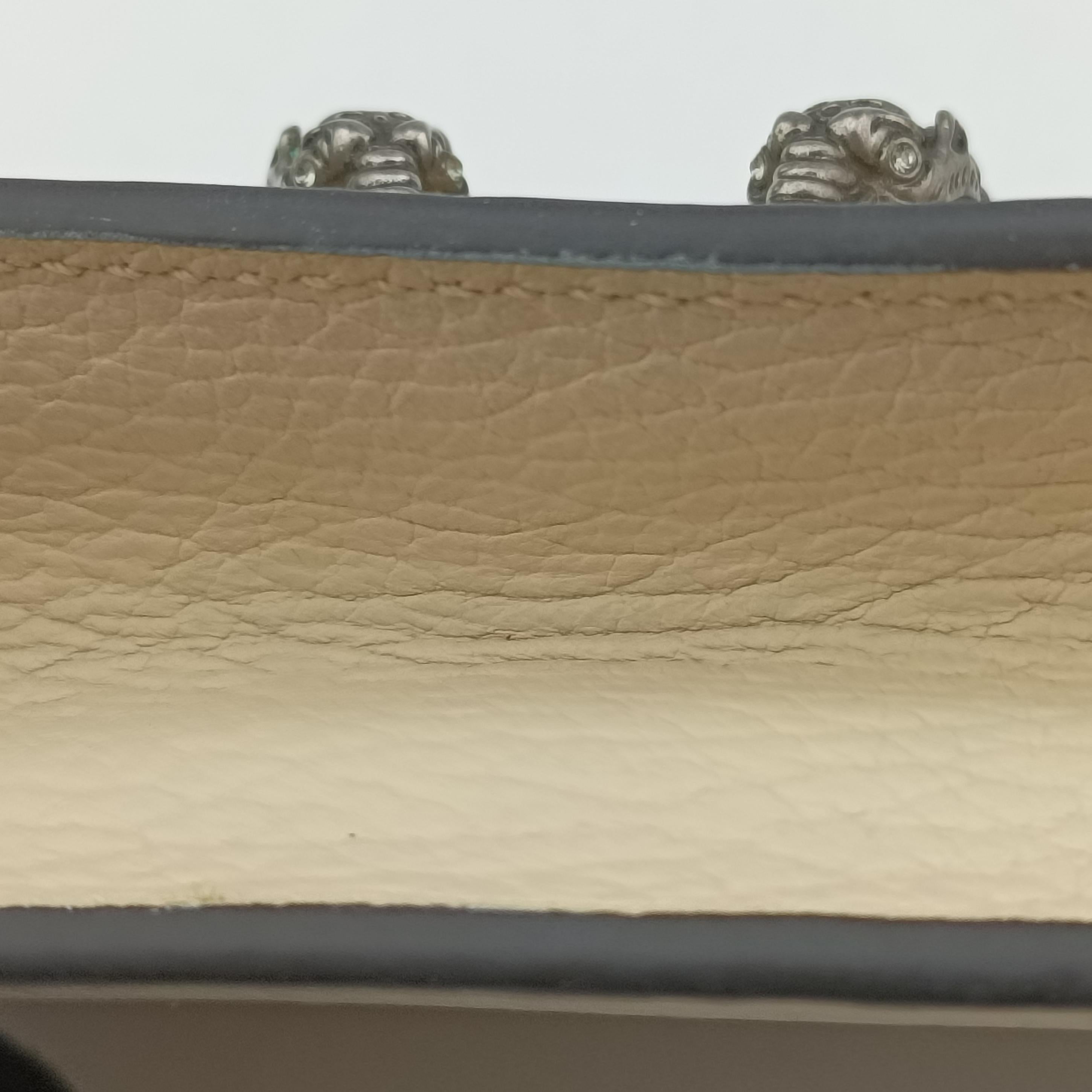 Pre-owned Gucci Dionysus Beige Leather 476432 shoulderbag | stylenewstar