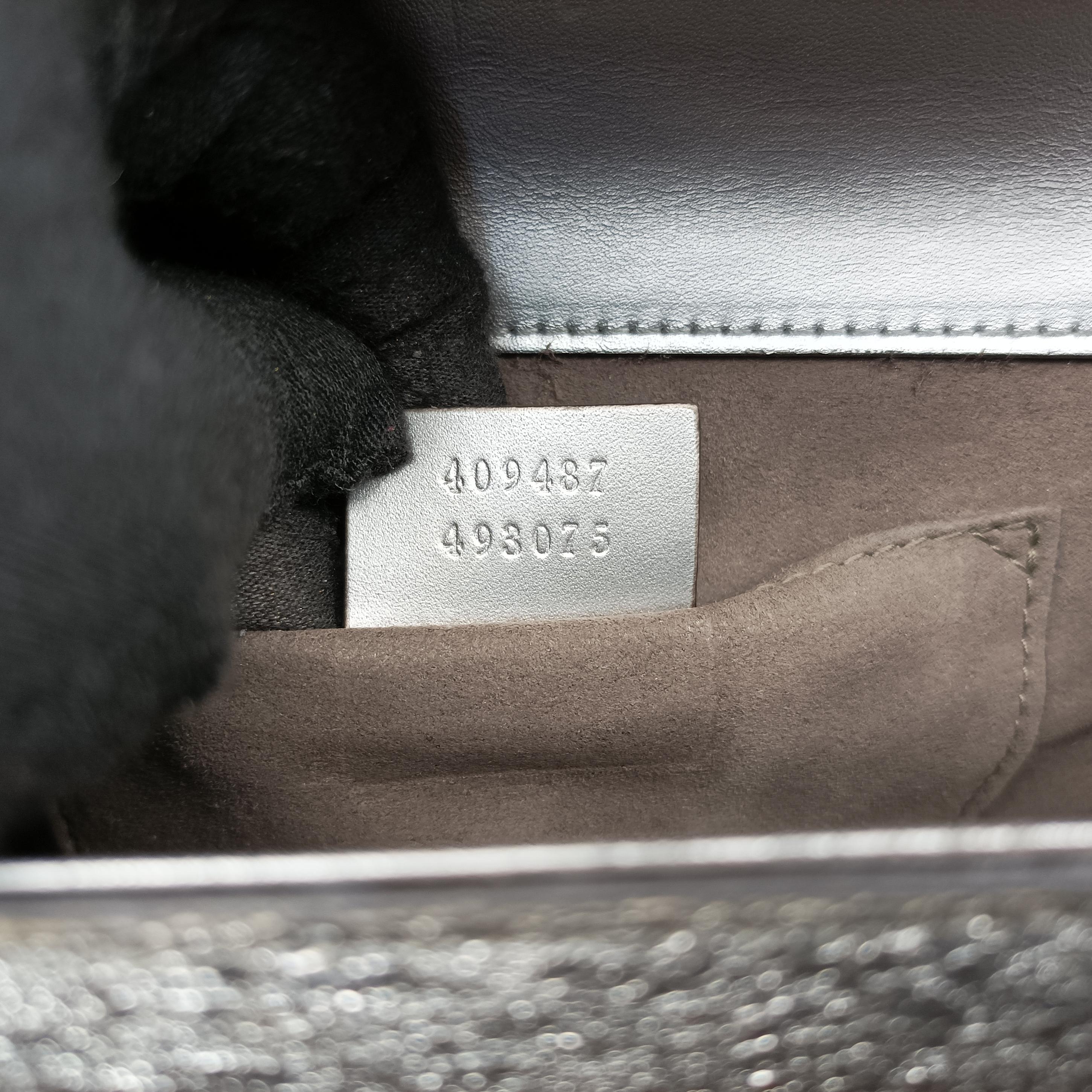 Pre-owned Gucci Padlock Silver Leather 409487 shoulderbag | stylenewstar