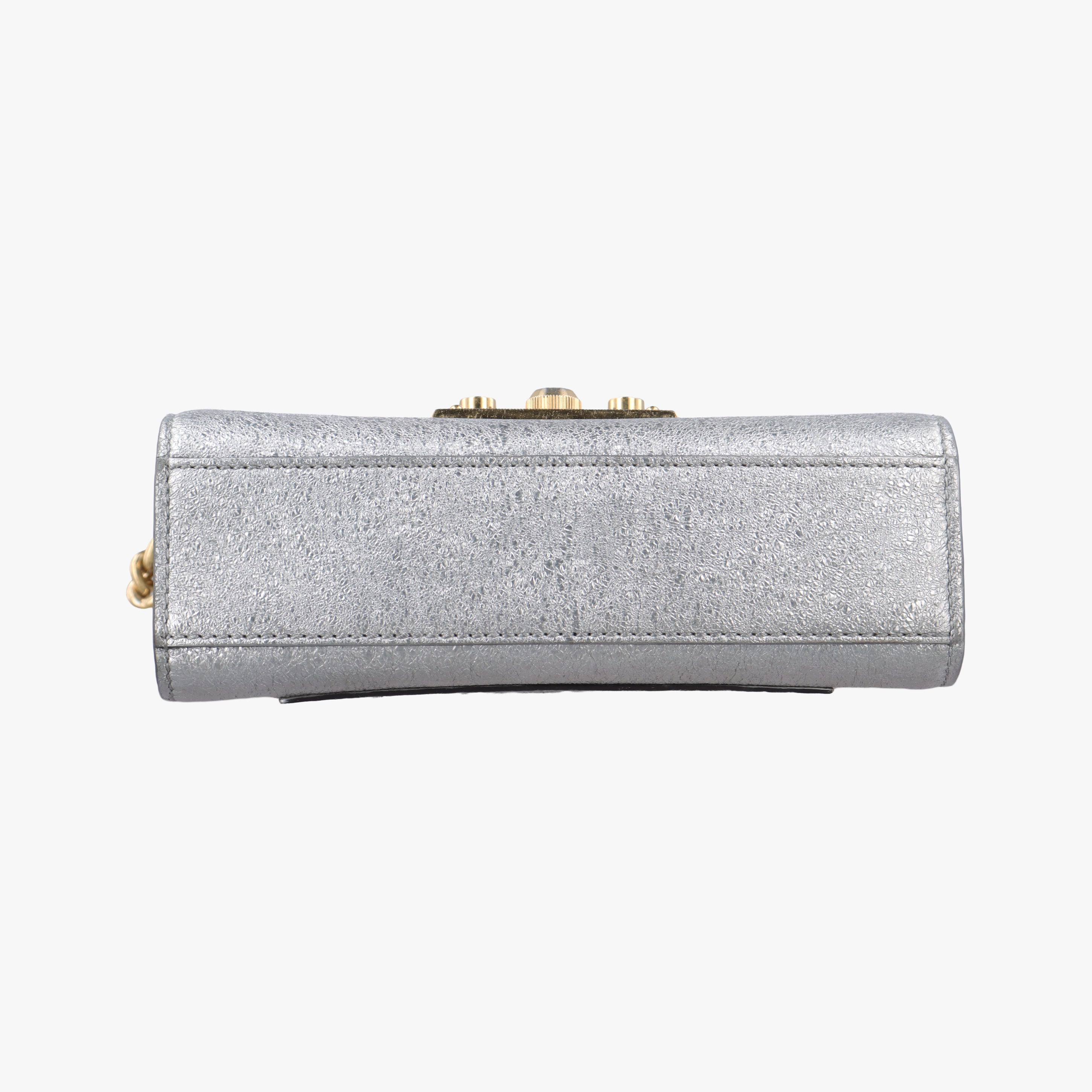 Pre-owned Gucci Padlock Silver Leather 409487 shoulderbag | stylenewstar