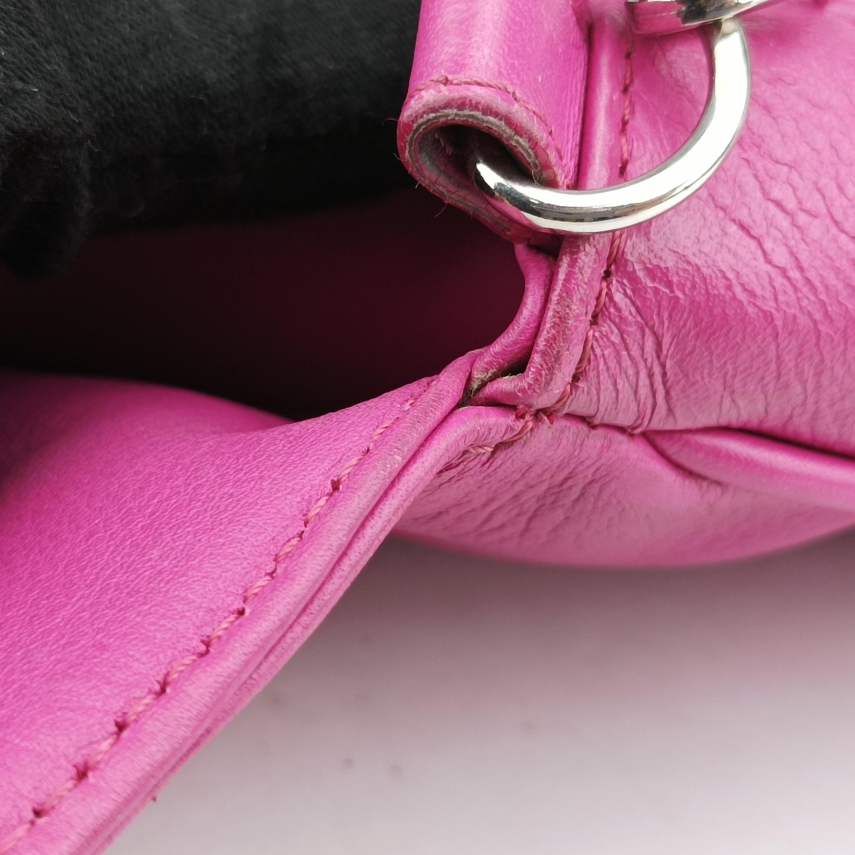 Pre-owned Fendi Fendista Pochette Pink Leather 8M0276 shoulderbag | stylenewstar