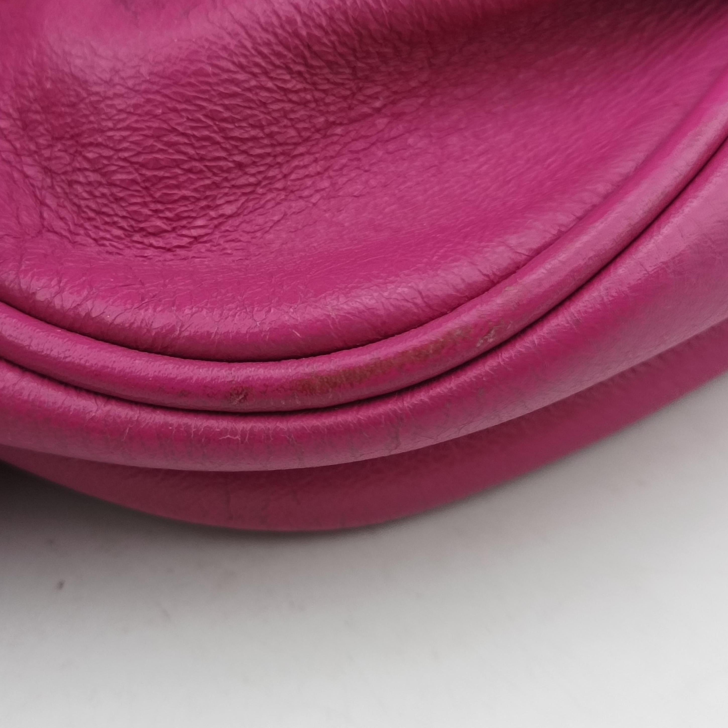 Pre-owned Fendi Fendista Pochette Pink Leather 8M0276 shoulderbag | stylenewstar