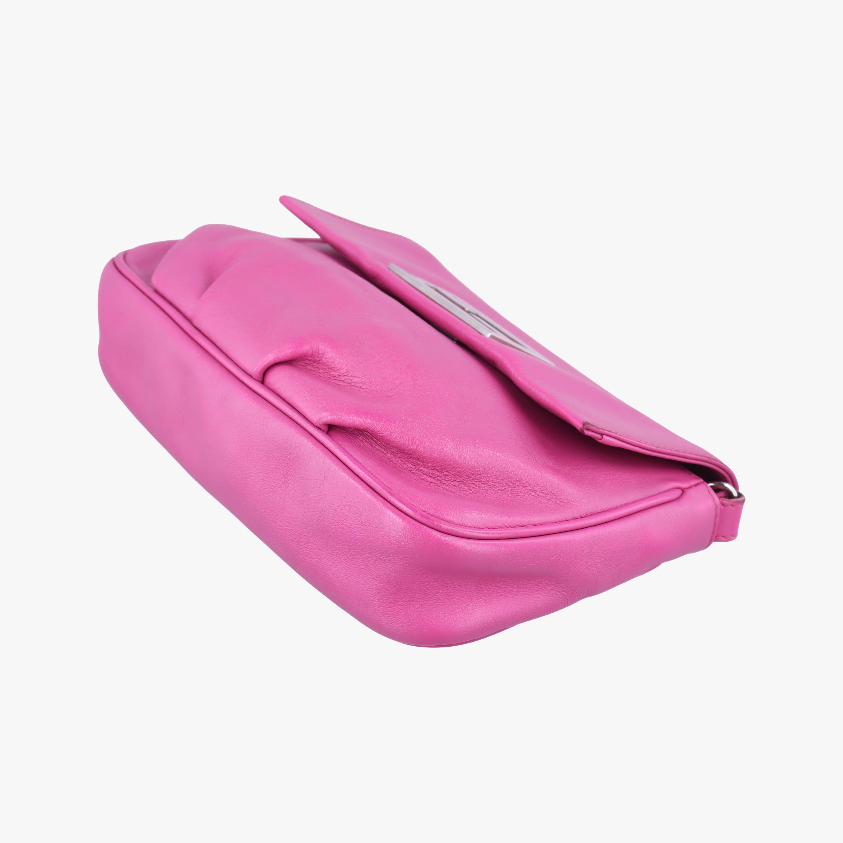 Pre-owned Fendi Fendista Pochette Pink Leather 8M0276 shoulderbag | stylenewstar