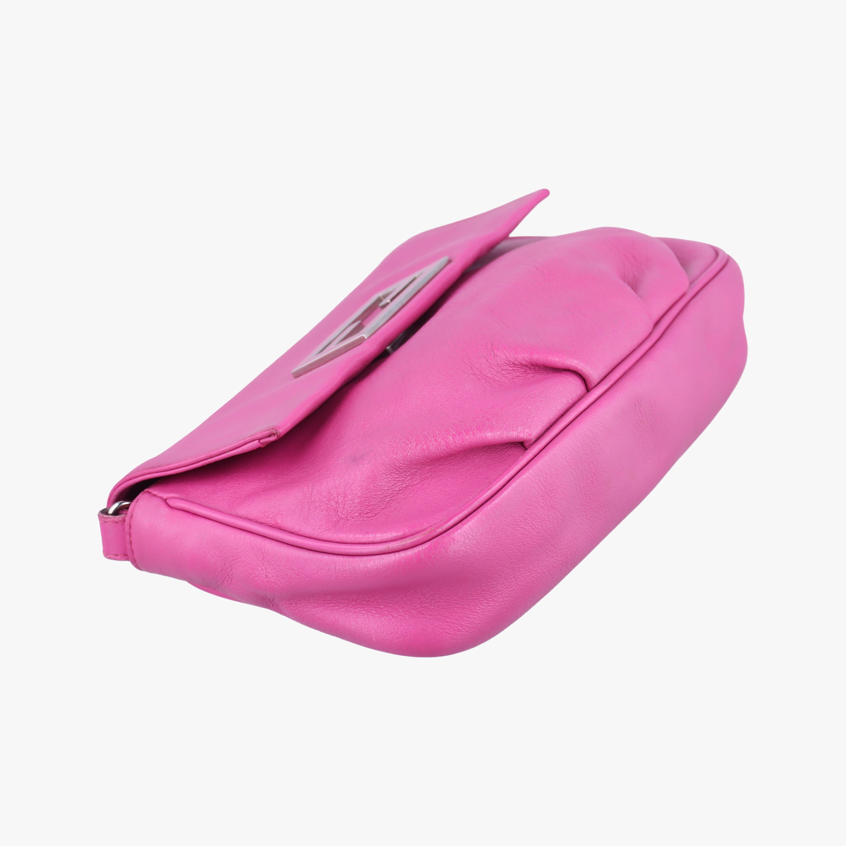 Pre-owned Fendi Fendista Pochette Pink Leather 8M0276 shoulderbag | stylenewstar