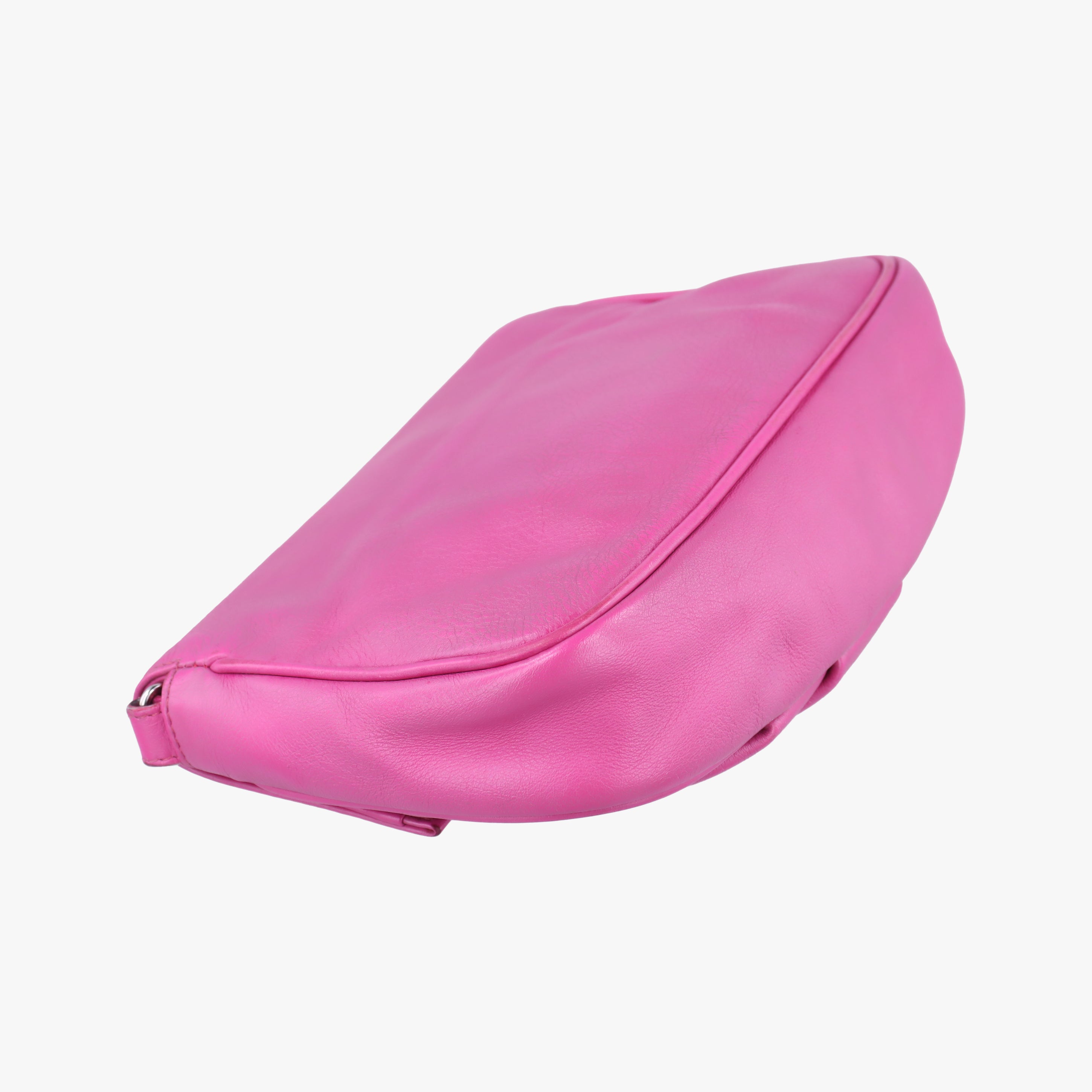 Pre-owned Fendi Fendista Pochette Pink Leather 8M0276 shoulderbag | stylenewstar