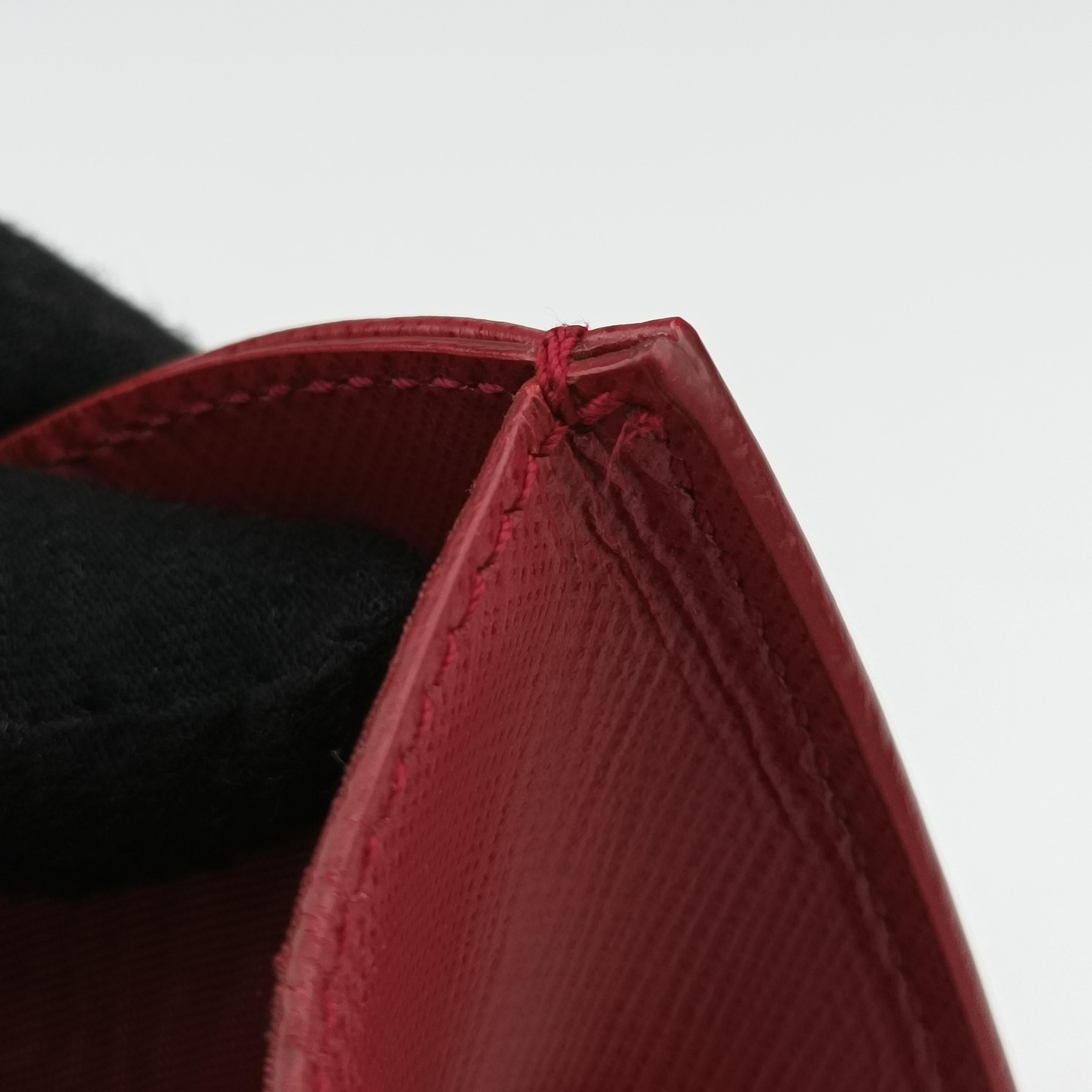 Vintage Ferragamo Ginny Vara Red Leather  shoulderbag | stylenewstar