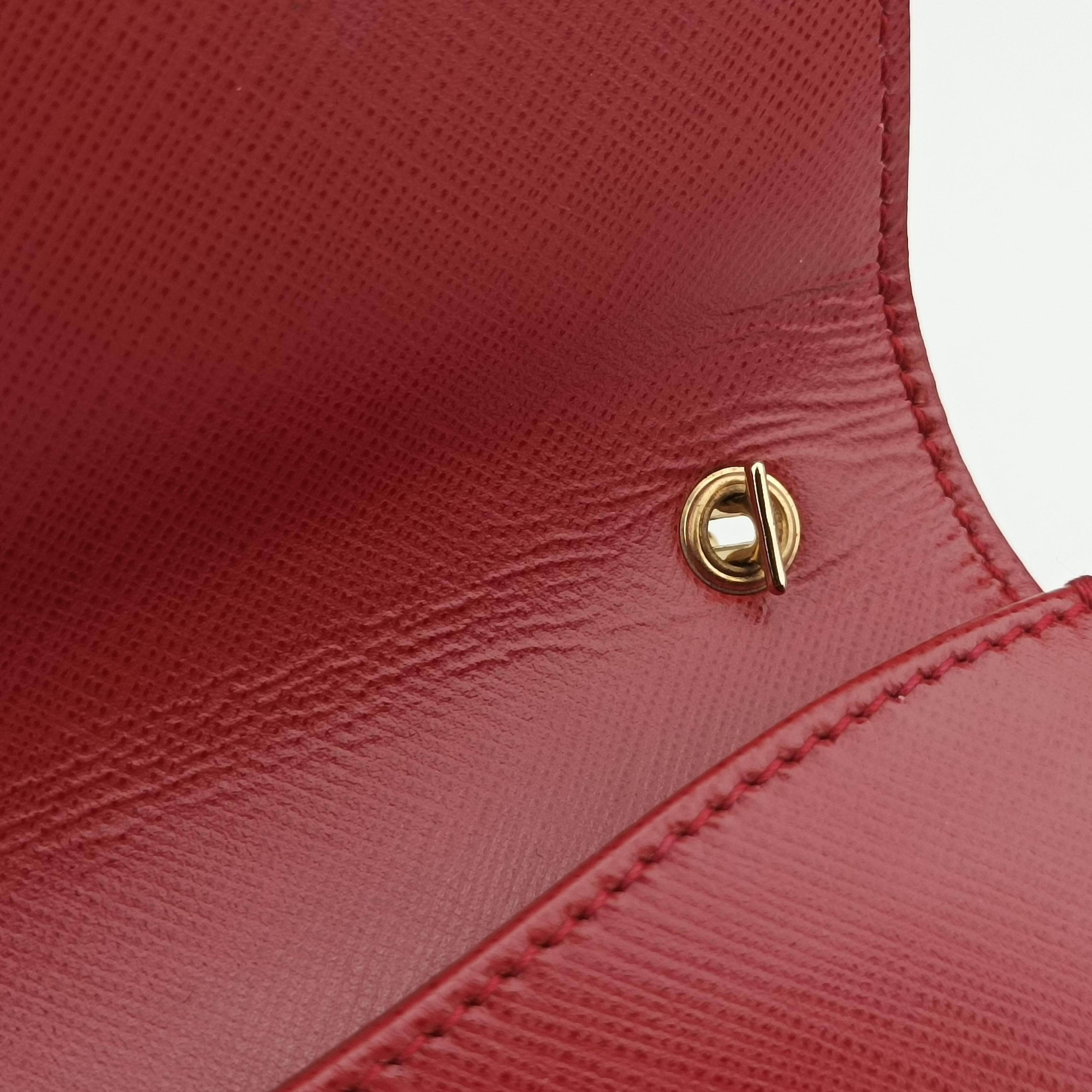 Vintage Ferragamo Ginny Vara Red Leather  shoulderbag | stylenewstar