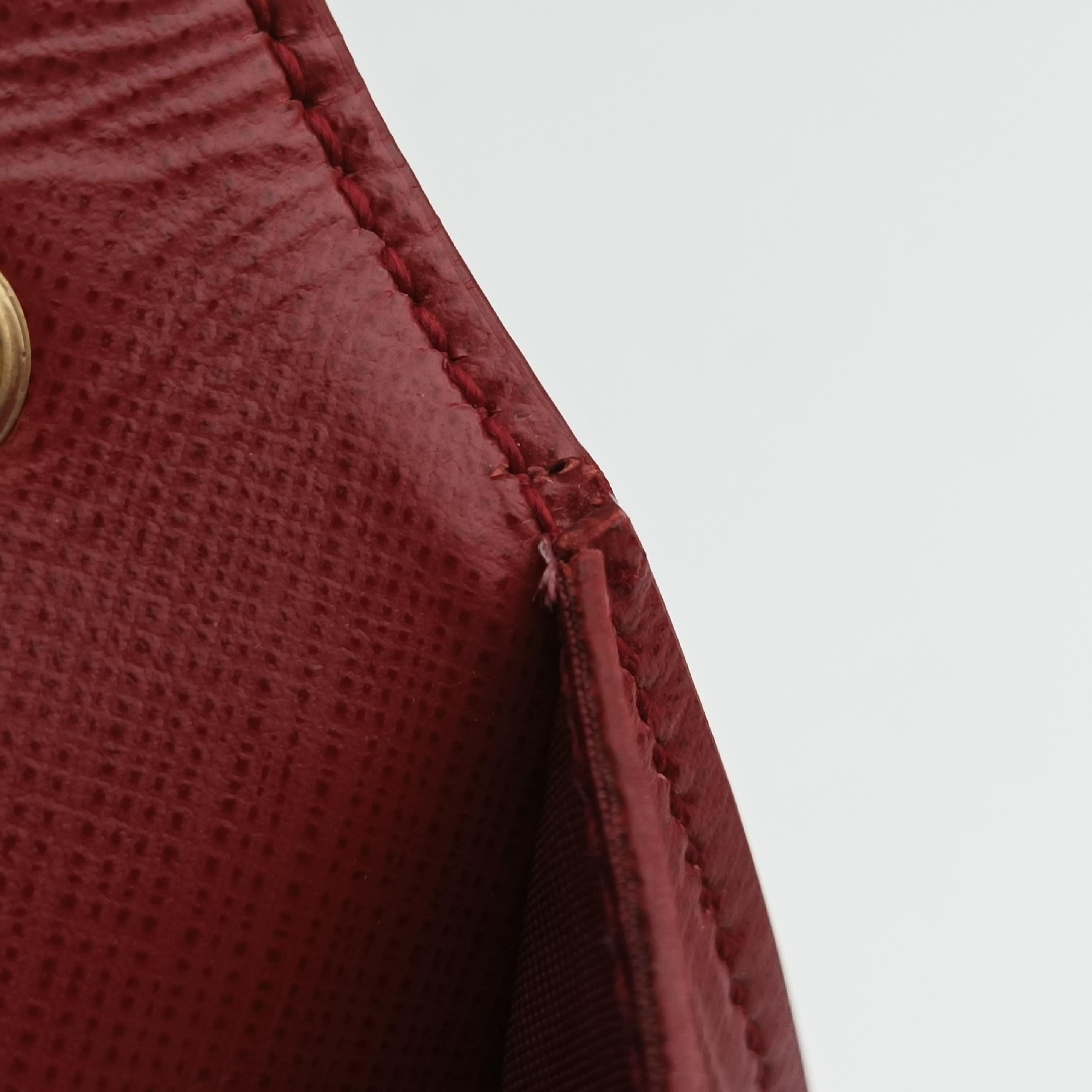Vintage Ferragamo Ginny Vara Red Leather  shoulderbag | stylenewstar