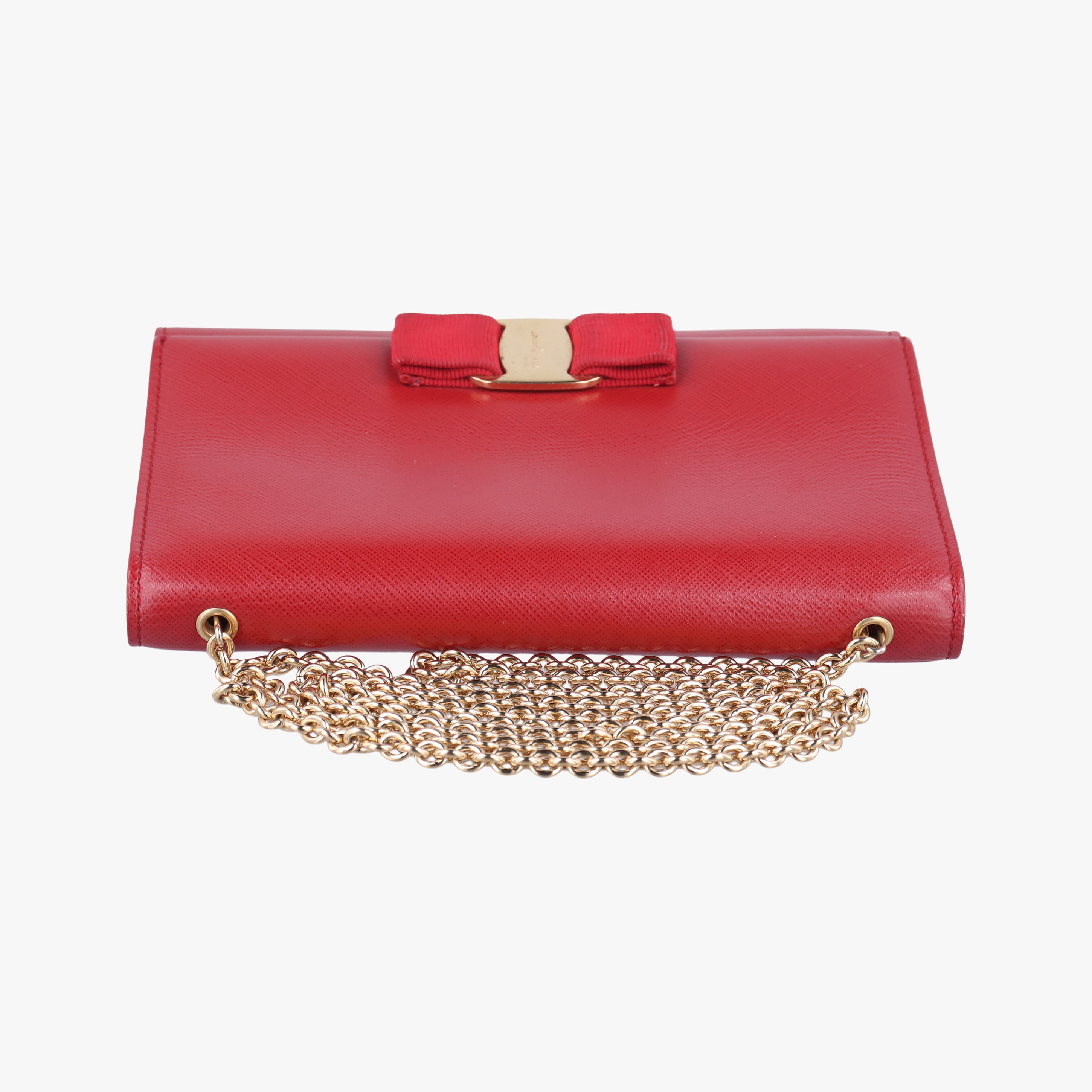 Vintage Ferragamo Ginny Vara Red Leather  shoulderbag | stylenewstar