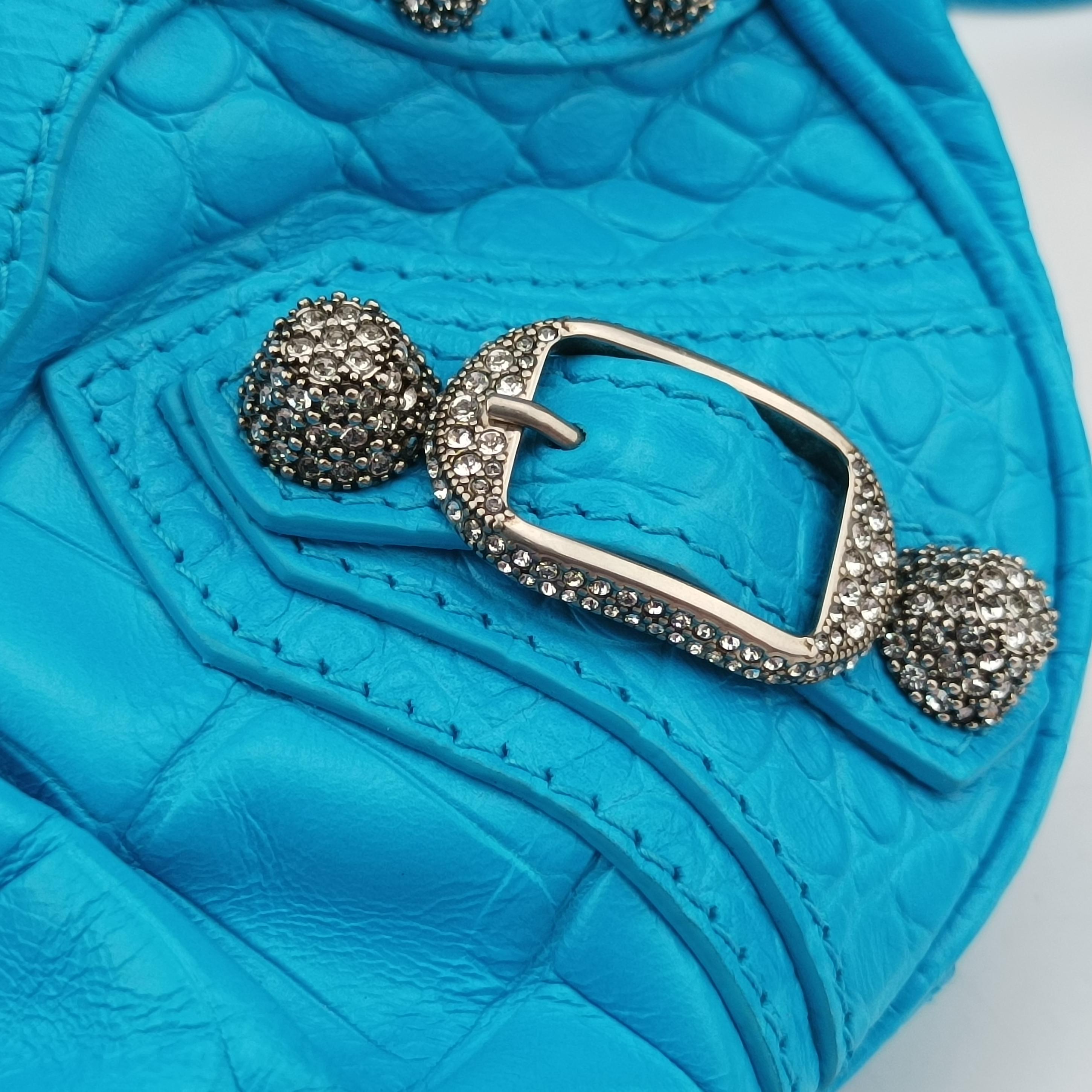 Secondhand Balenciaga Le Cagole Blue lambskin  shoulderbag | stylenewstar