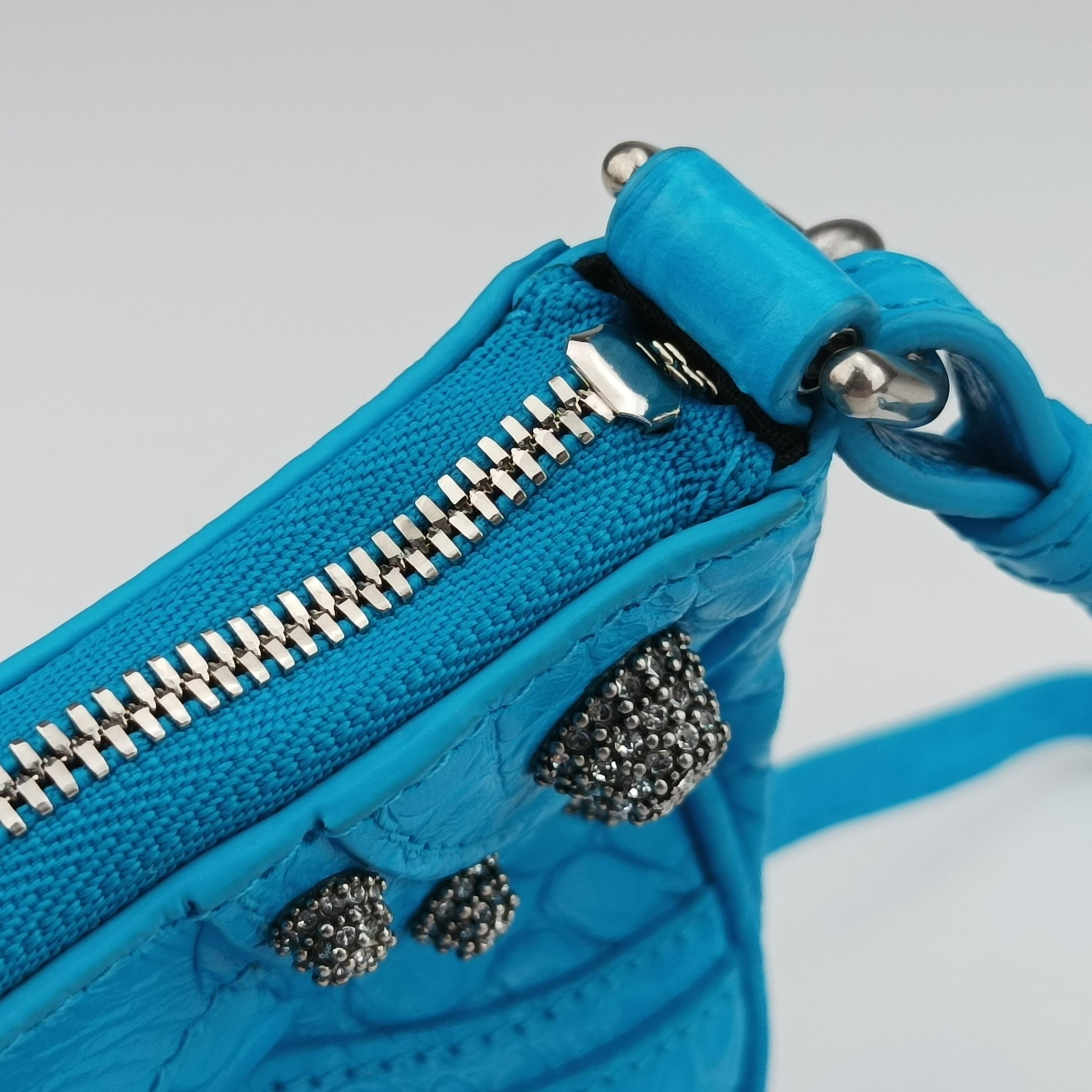 Secondhand Balenciaga Le Cagole Blue lambskin  shoulderbag | stylenewstar