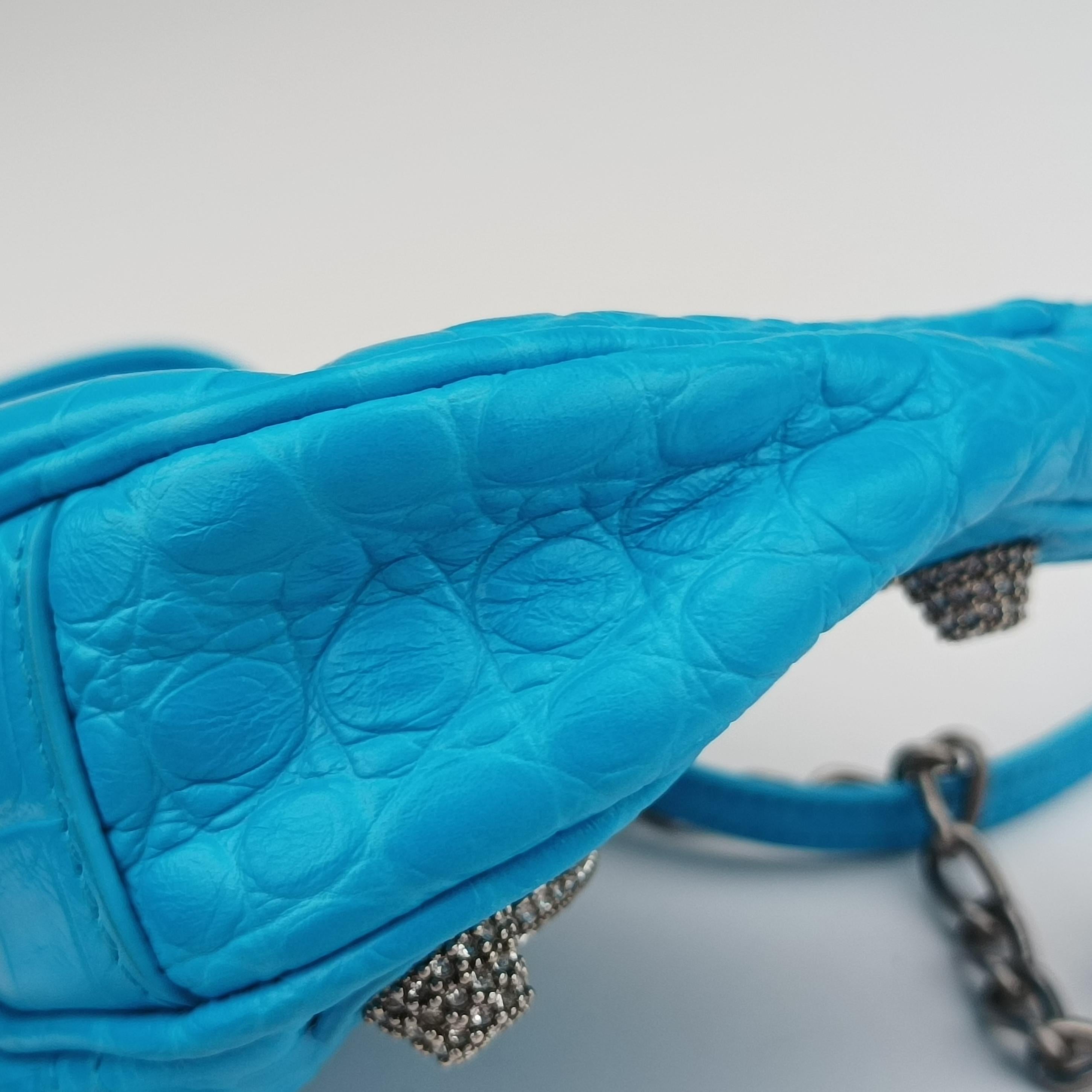 Secondhand Balenciaga Le Cagole Blue lambskin  shoulderbag | stylenewstar