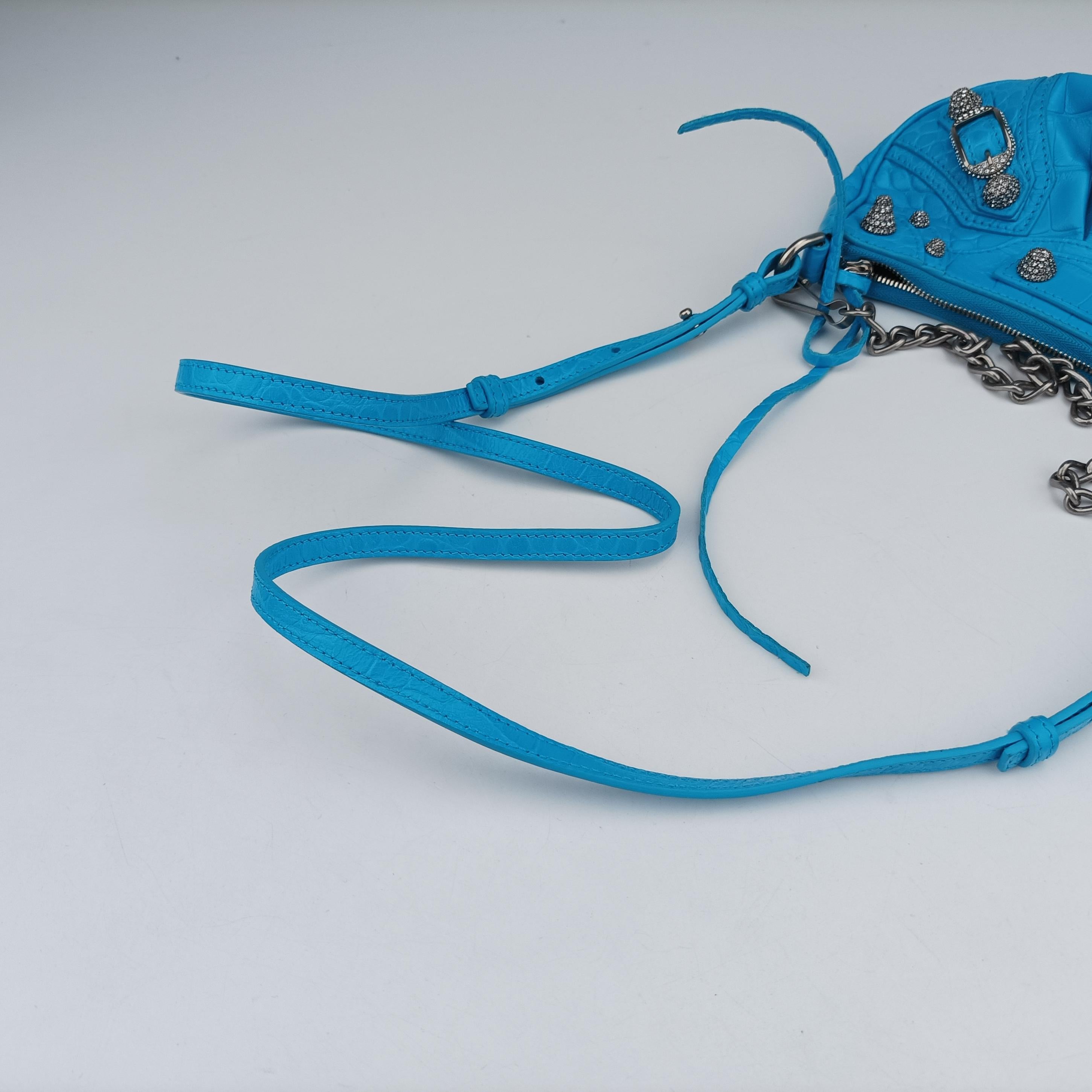 Secondhand Balenciaga Le Cagole Blue lambskin  shoulderbag | stylenewstar