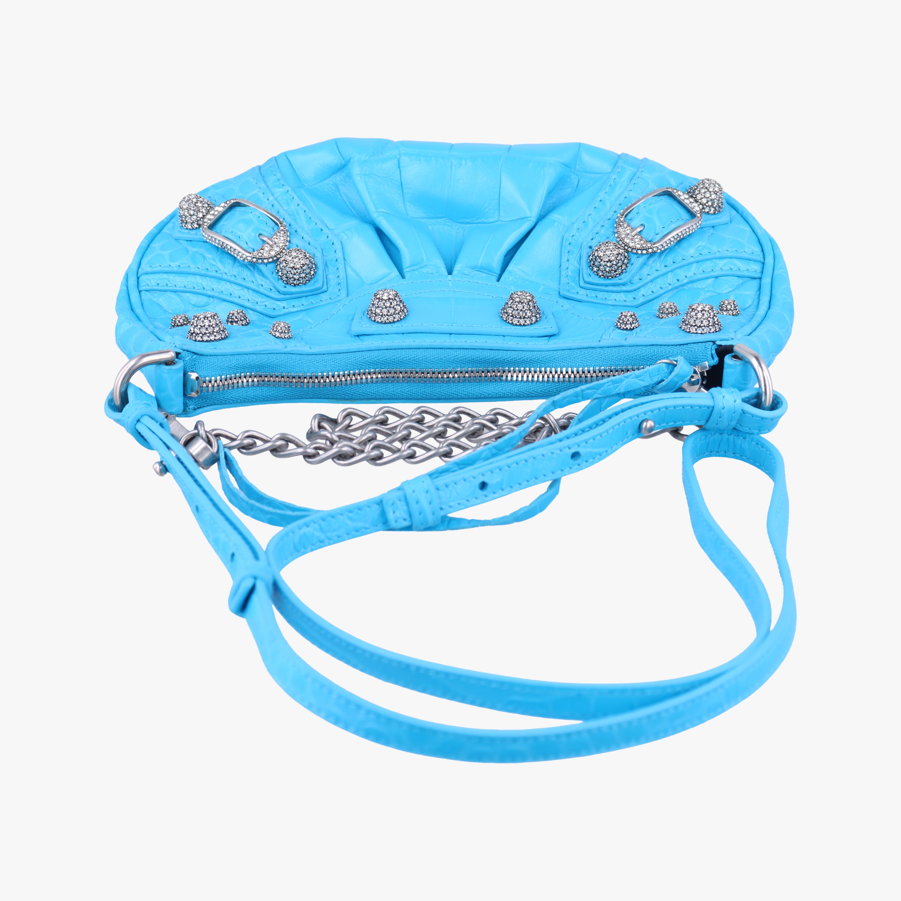 Secondhand Balenciaga Le Cagole Blue lambskin  shoulderbag | stylenewstar