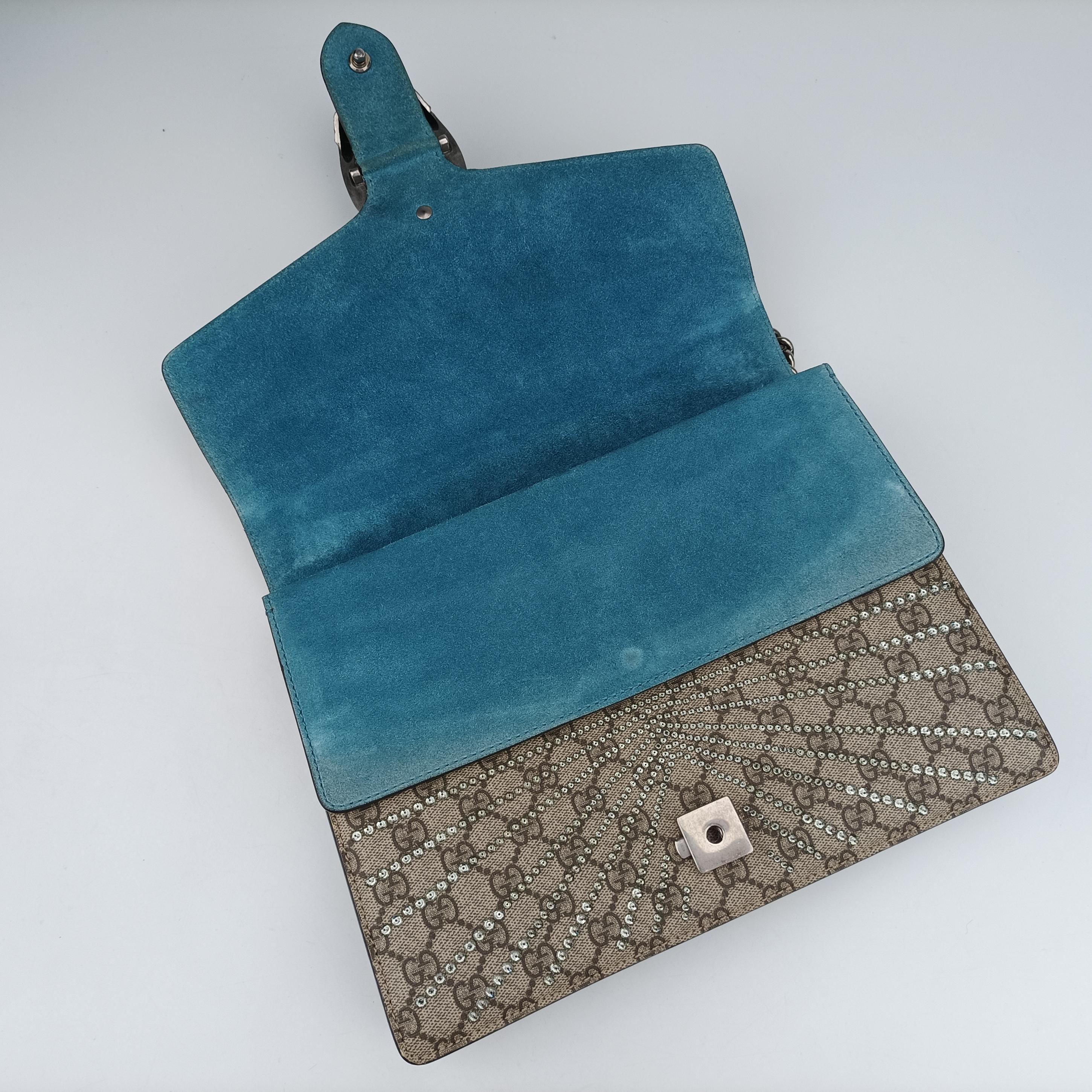Secondhand Gucci Dionysus beige×Multicolour PVC coated canvas × suede 403348 shoulderbag | stylenewstar