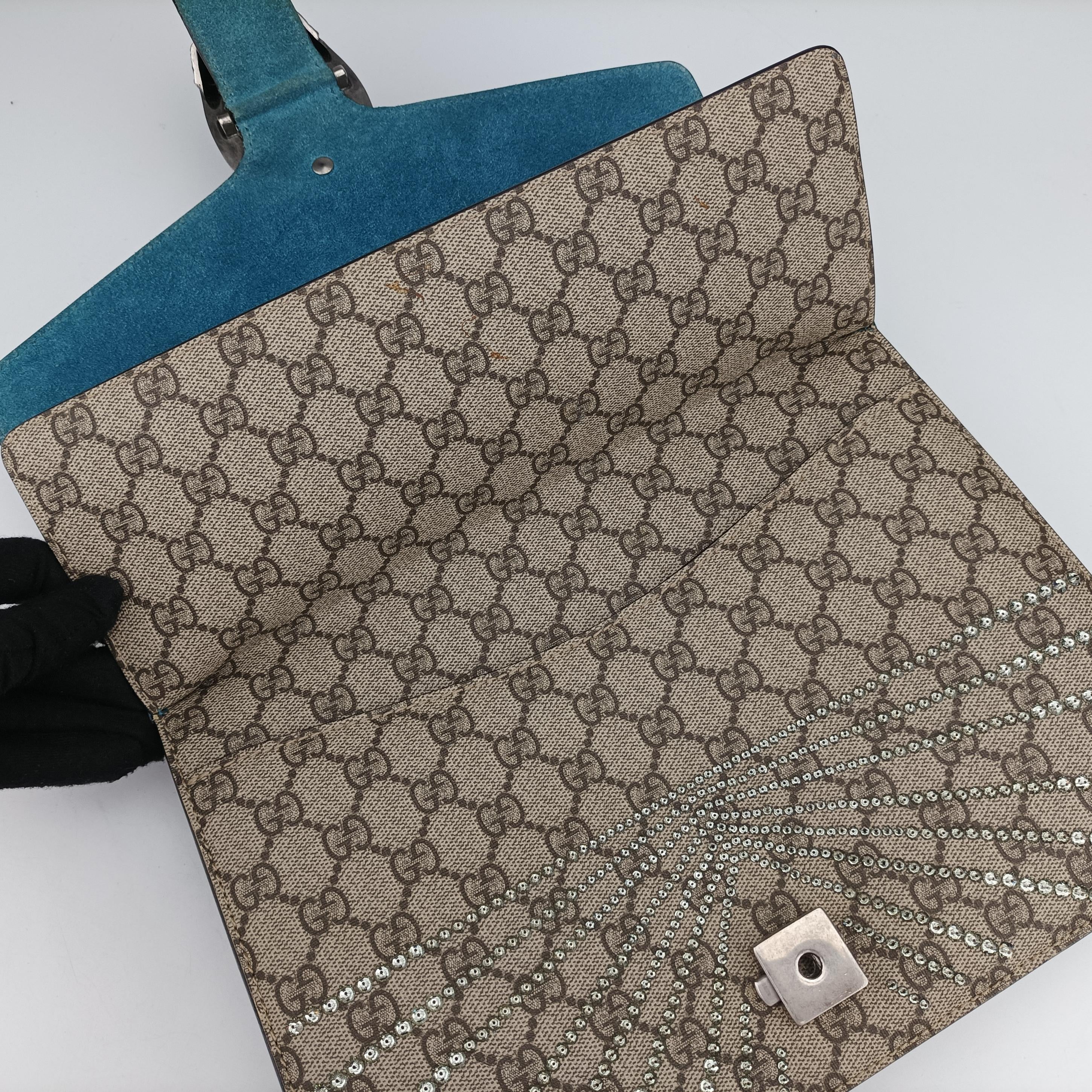 Secondhand Gucci Dionysus beige×Multicolour PVC coated canvas × suede 403348 shoulderbag | stylenewstar
